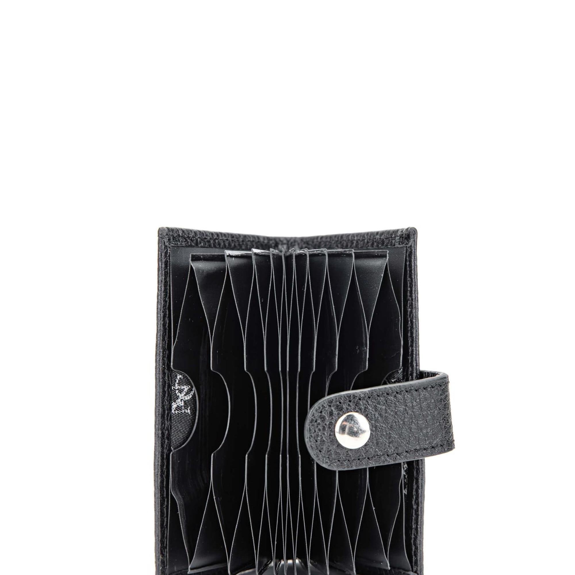 Tamer Tanca Unisex Hakiki Deri Siyah Kartlık