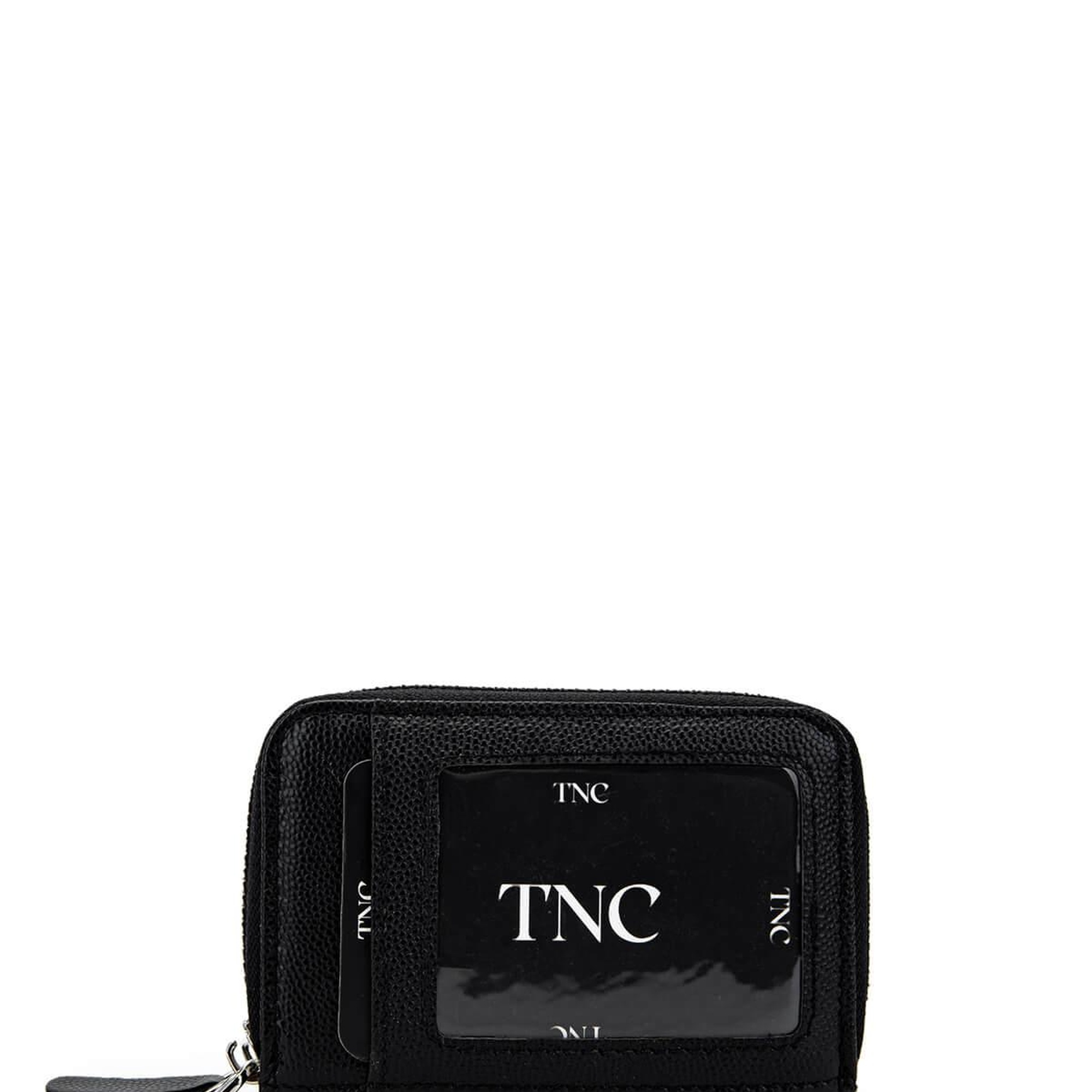 Tamer Tanca Unisex Hakiki Deri Siyah Havyar Cüzdan Cuzdan