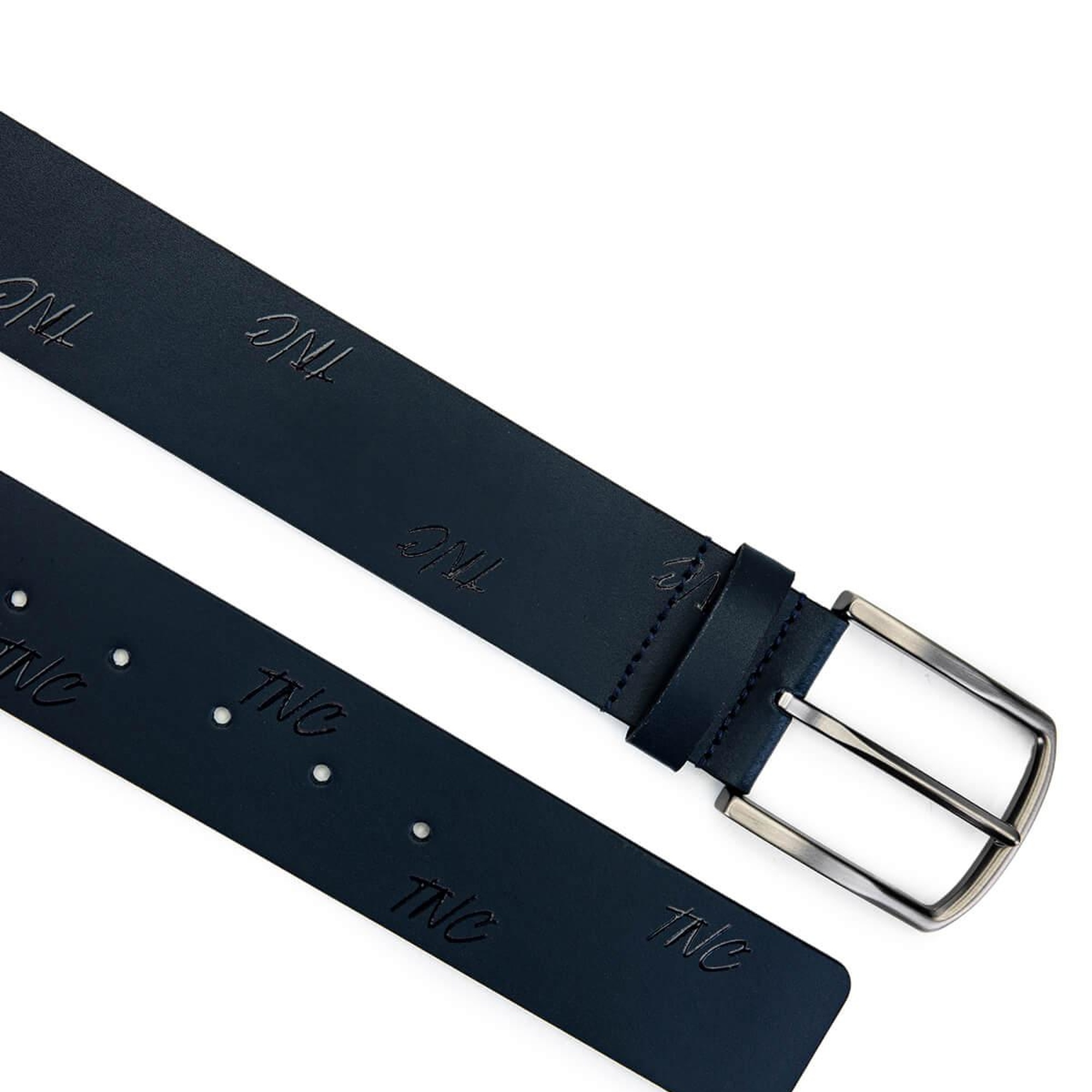 Tamer Tanca Erkek Hakiki Deri Lacivert Spor Kemer