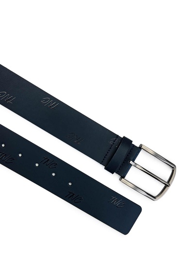  Tamer Tanca Erkek Hakiki Deri Lacivert Spor Kemer