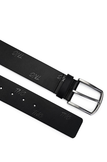  Tamer Tanca Erkek Hakiki Deri Siyah Spor Kemer