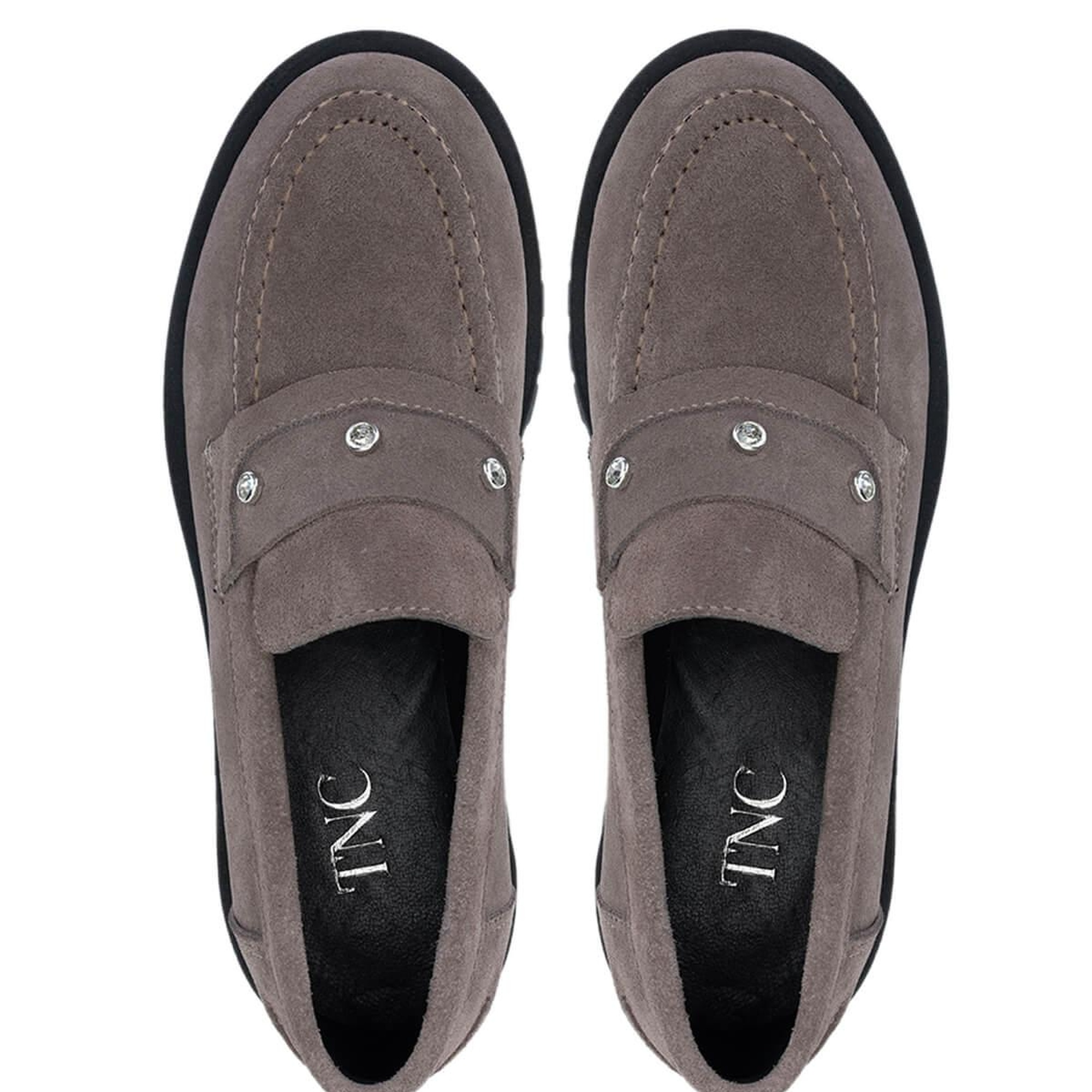 Tamer Tanca Kadın Hakiki Deri Vizon Süet Loafer Ayakkabı