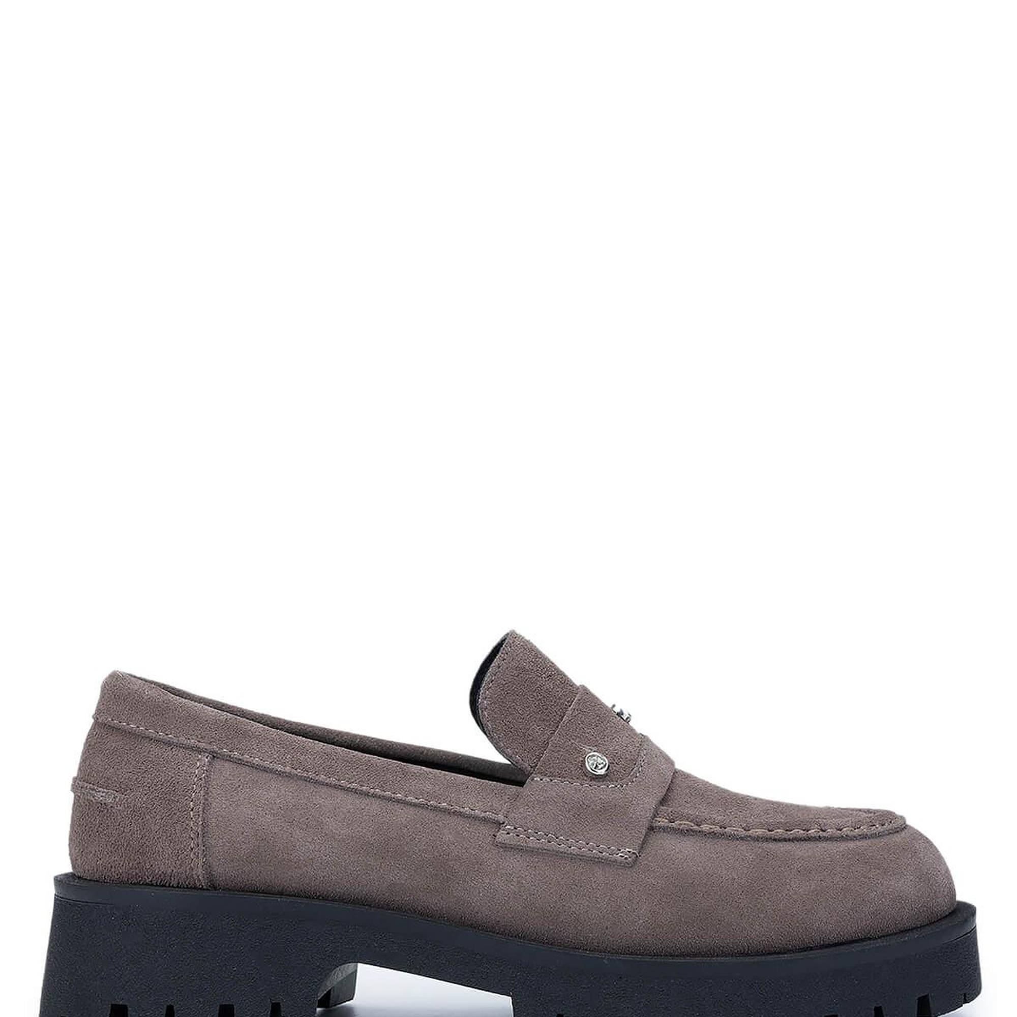 Tamer Tanca Kadın Hakiki Deri Vizon Süet Loafer Ayakkabı