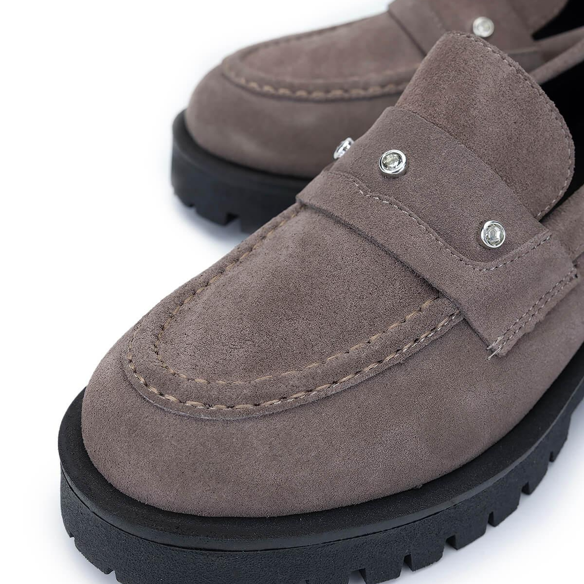 Tamer Tanca Kadın Hakiki Deri Vizon Süet Loafer Ayakkabı