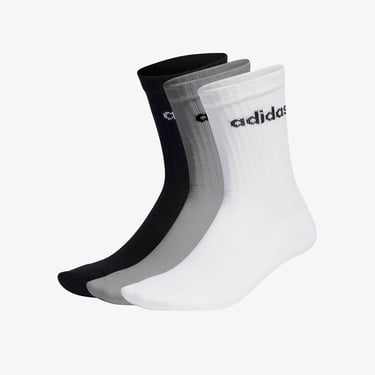  adidas Linear Cushioned Crew Unisex Renkli 3'lü Çorap