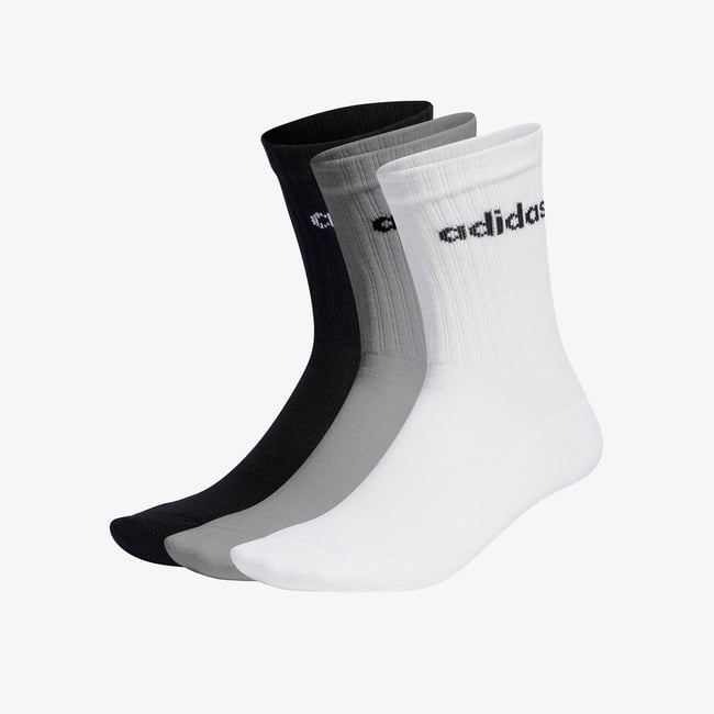  adidas Linear Cushioned Crew Unisex Renkli 3'lü Çorap