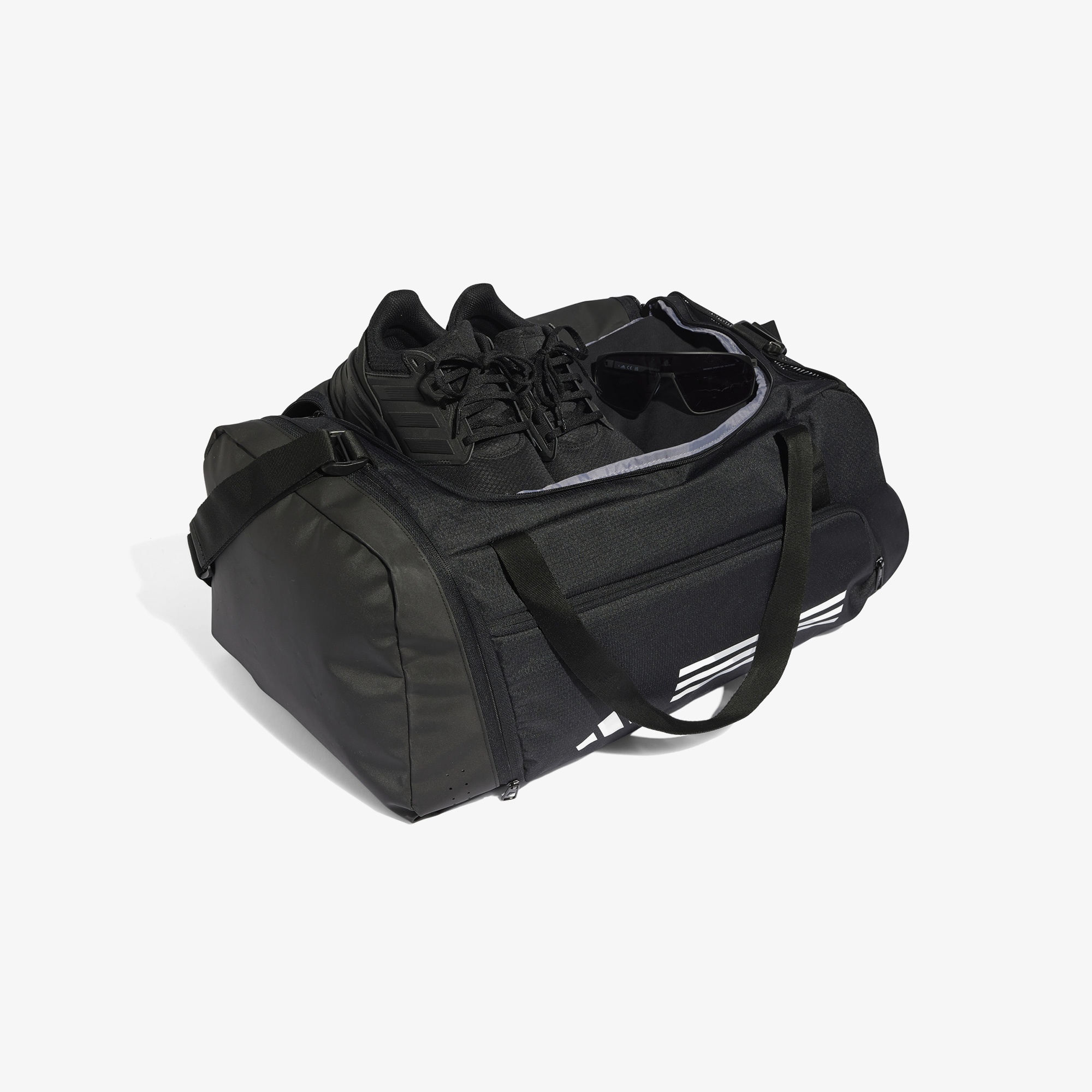 adidas Essentials 3 Striped Duffel Unisex Siyah Spor Çantası