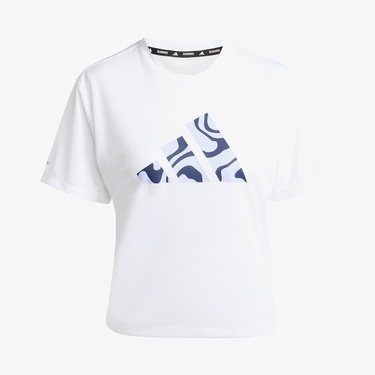  adidas Run It Brand Kadın Beyaz T-Shirt