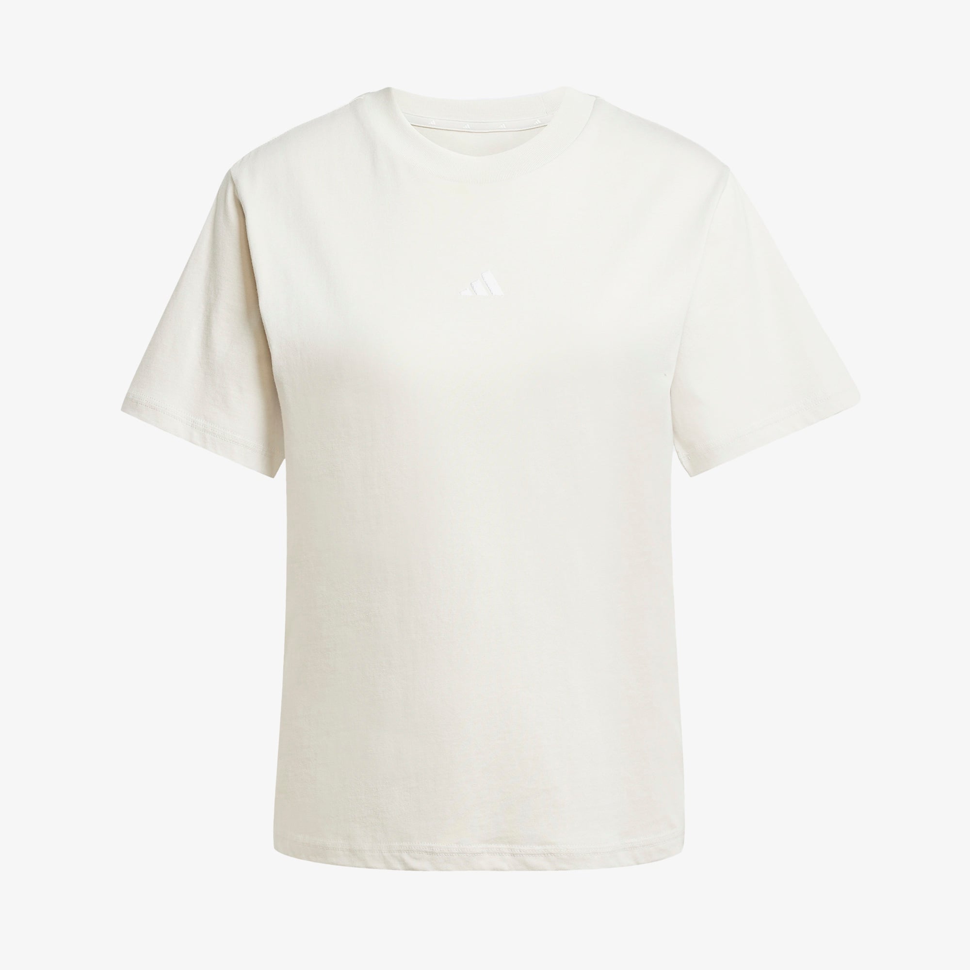 adidas Essentials Small Logo Cotton Kadın Bej T-Shirt