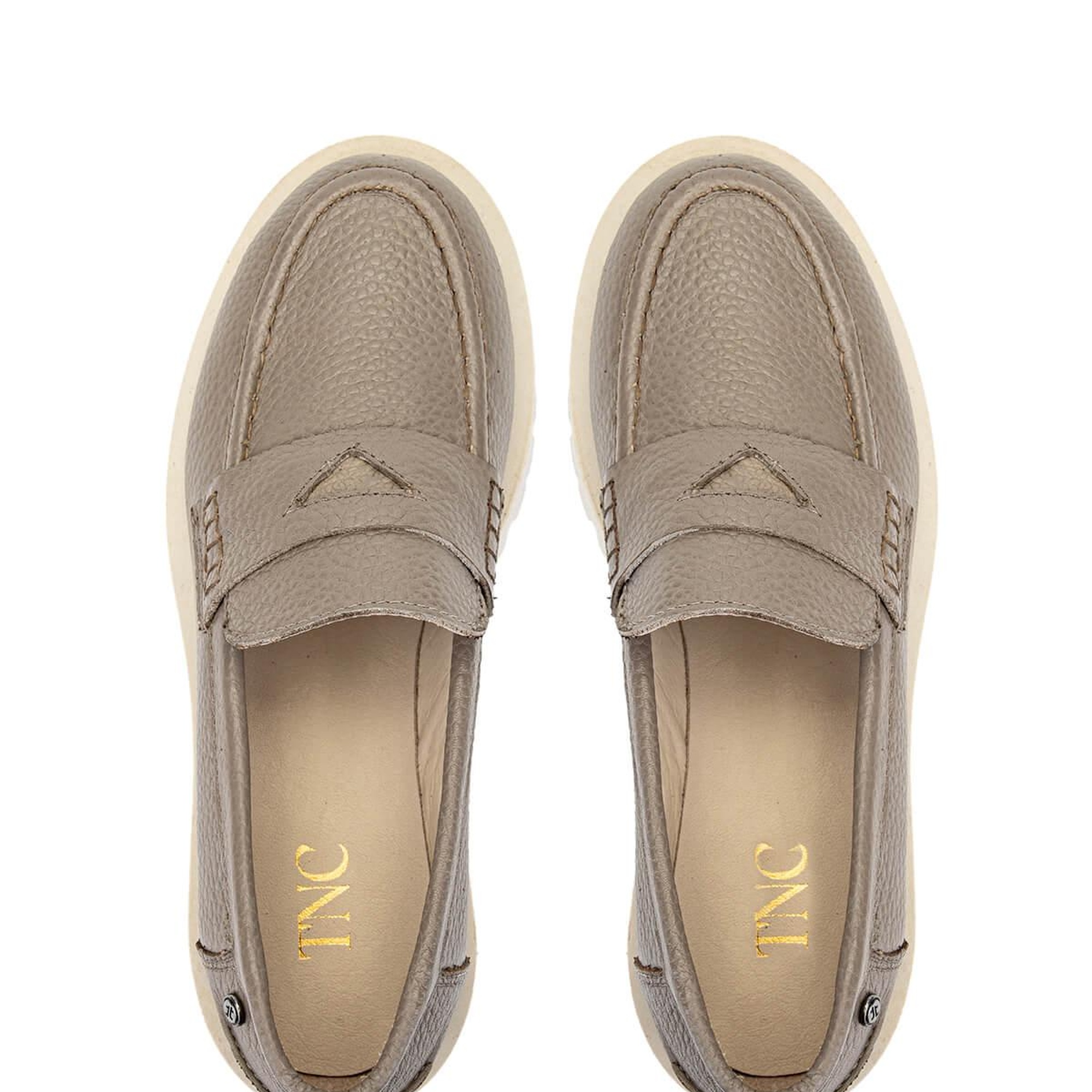 Tamer Tanca Kadın Hakiki Deri Vizon Floter Loafer Ayakkabı