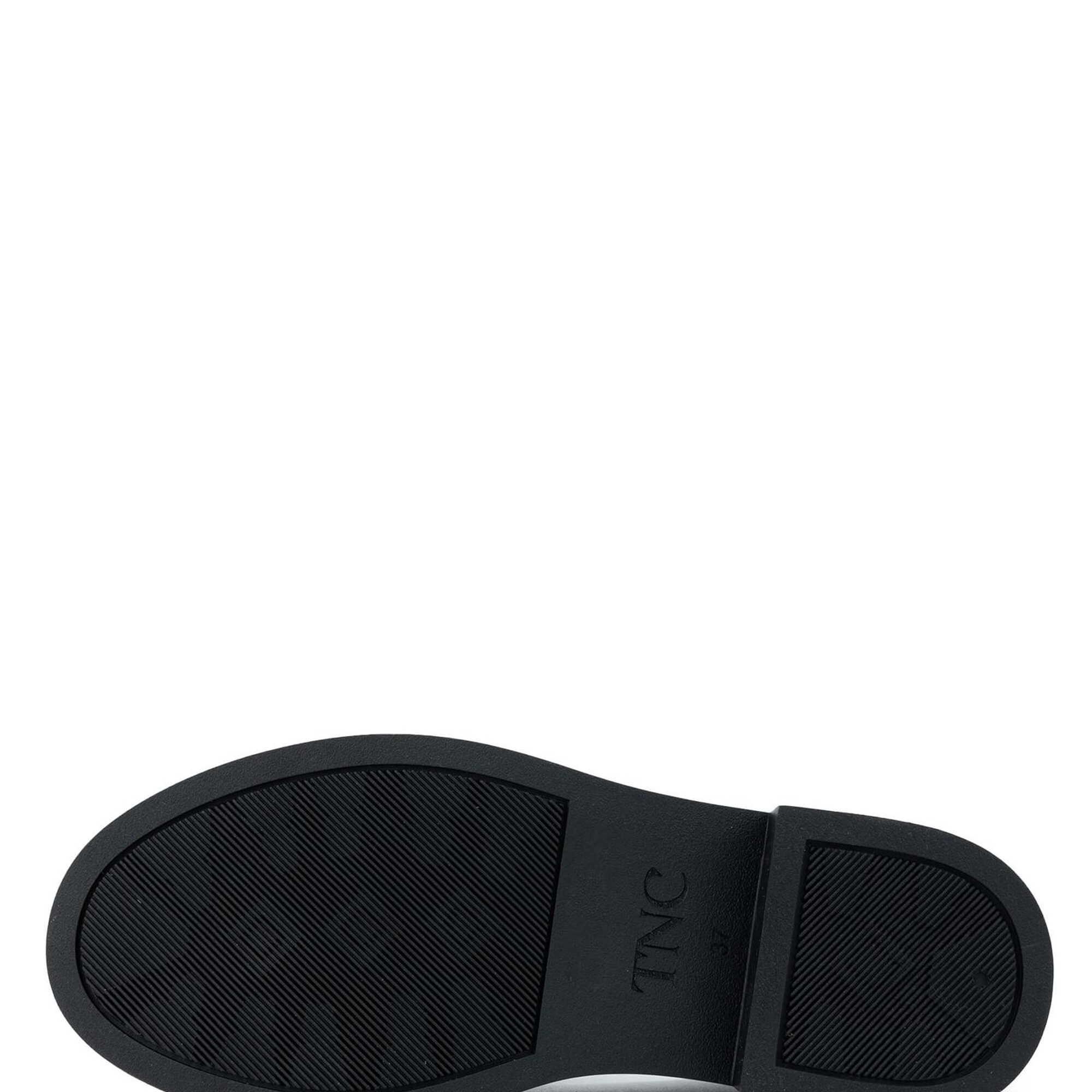 Tamer Tanca Kadın Hakiki Deri Siyah Deri Loafer Ayakkabı