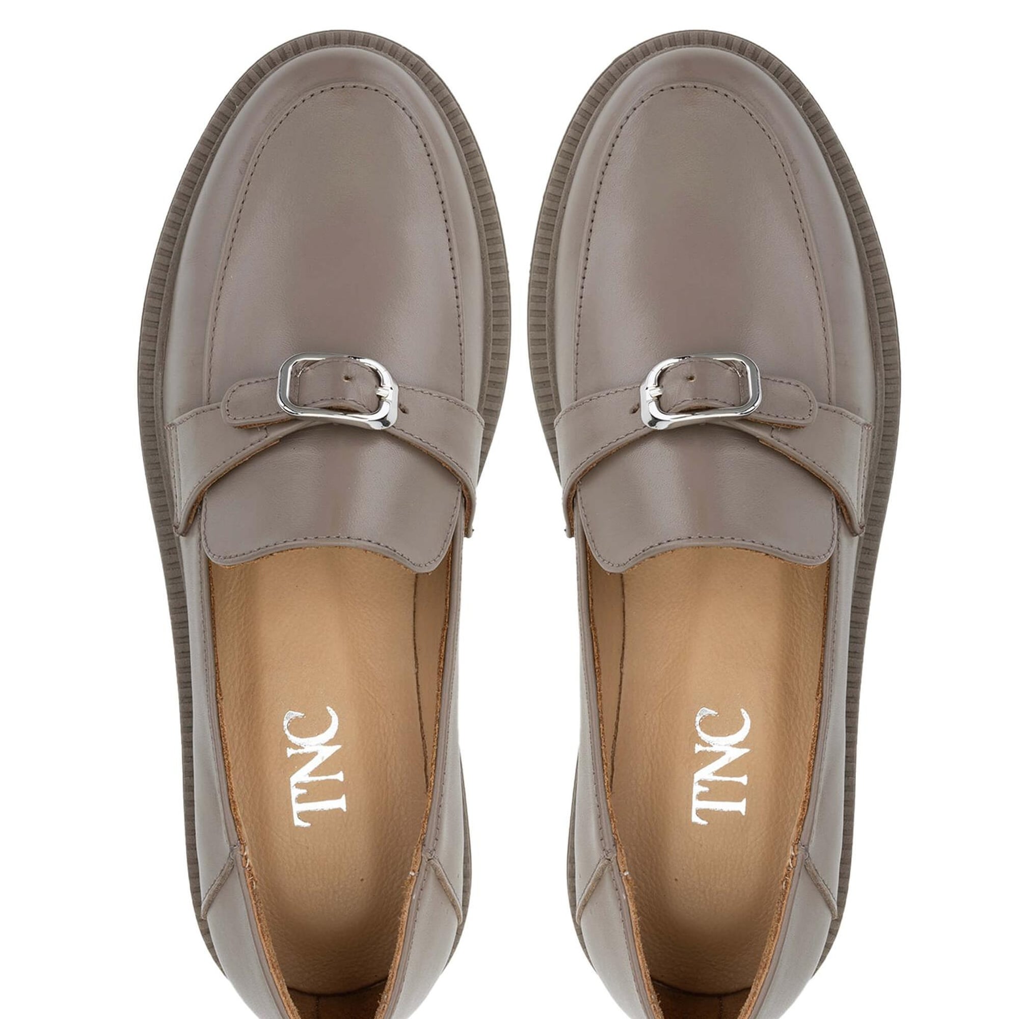 Tamer Tanca Kadın Hakiki Deri Vizon Loafer Ayakkabı