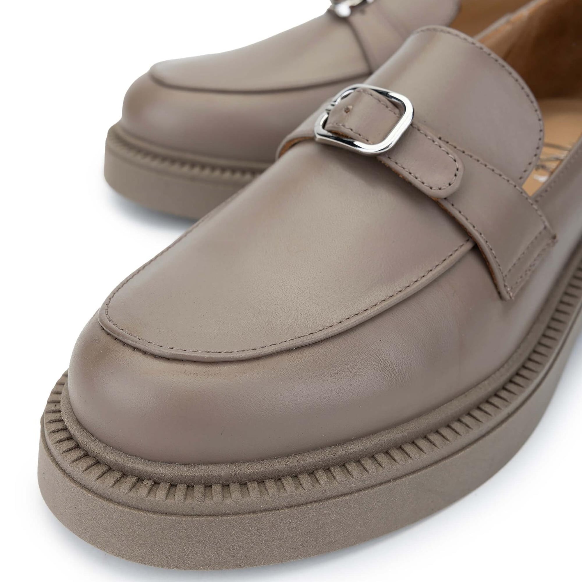 Tamer Tanca Kadın Hakiki Deri Vizon Loafer Ayakkabı