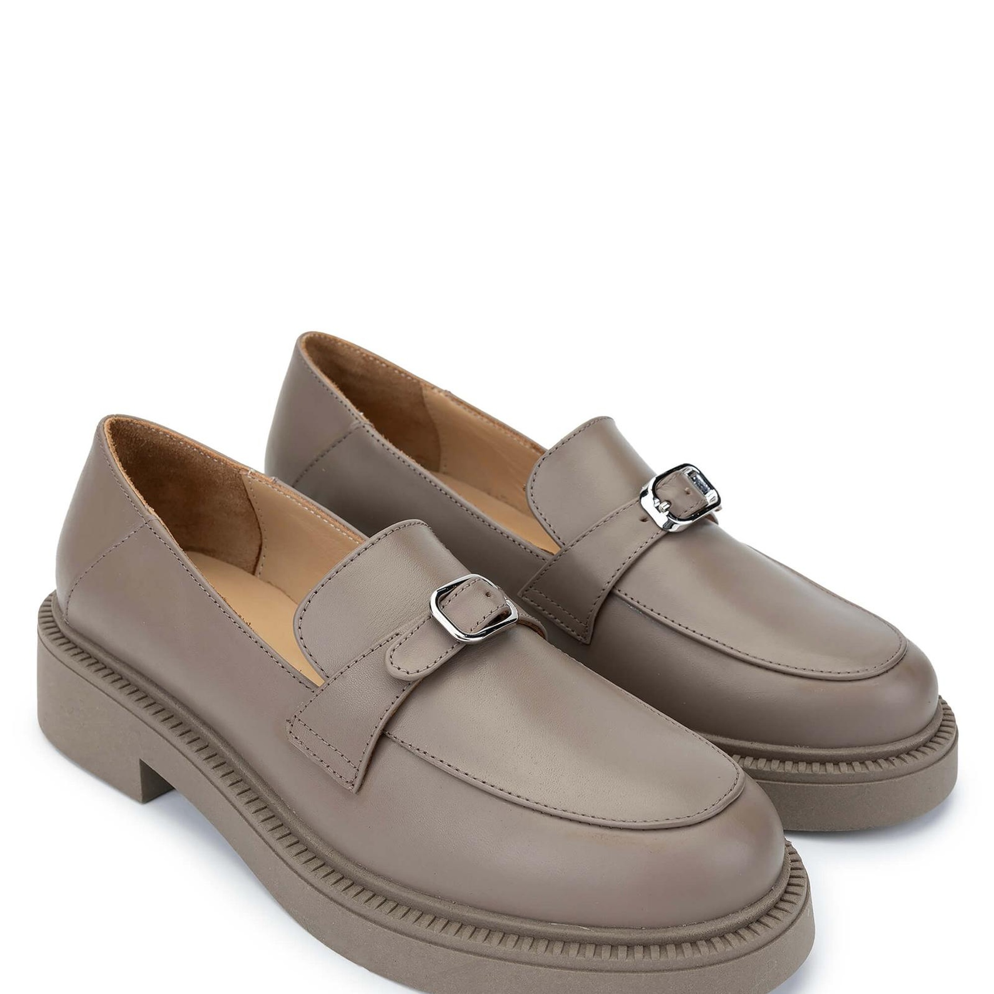 Tamer Tanca Kadın Hakiki Deri Vizon Loafer Ayakkabı