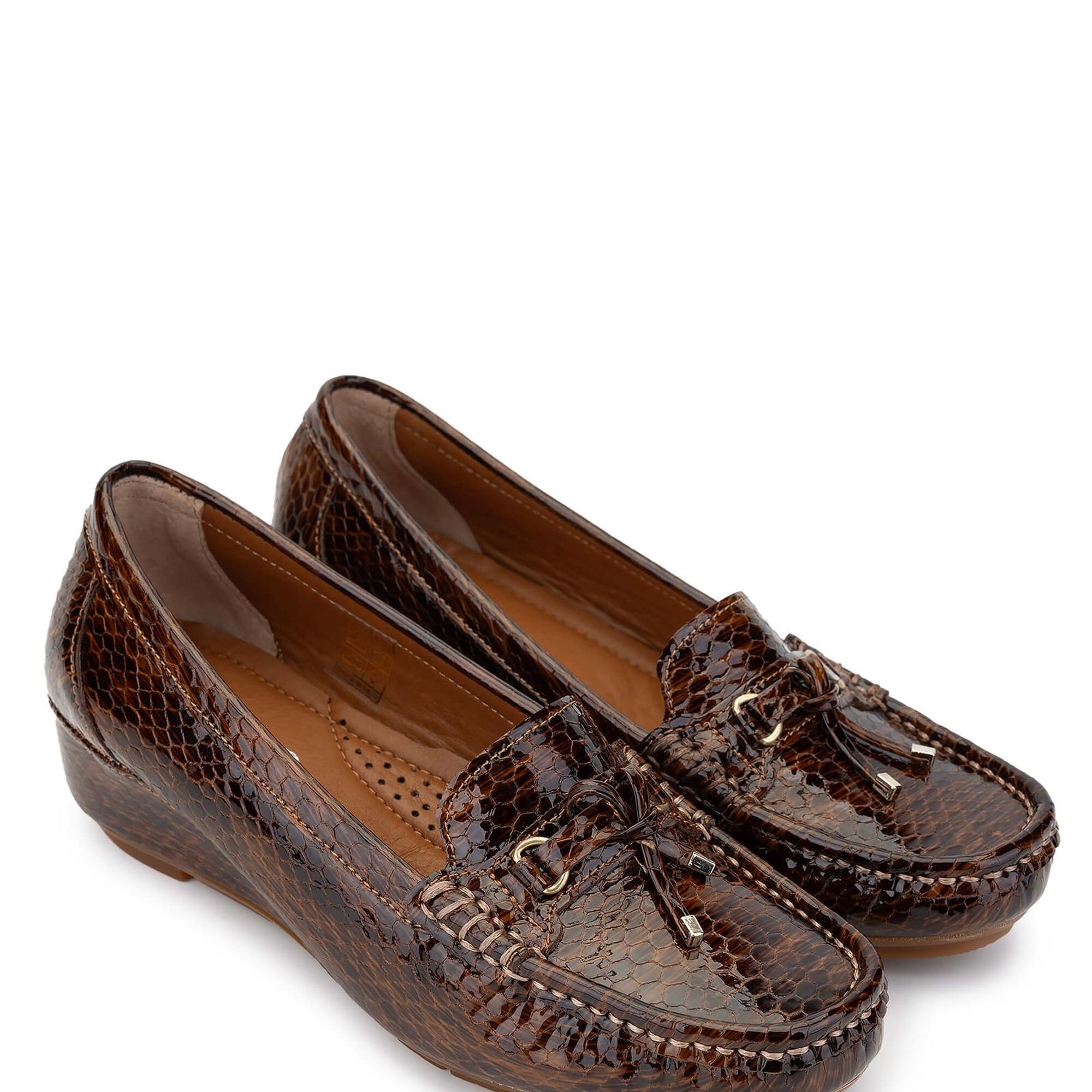 Tamer Tanca Kadın Hakiki Deri Taba Loafer Ayakkabı