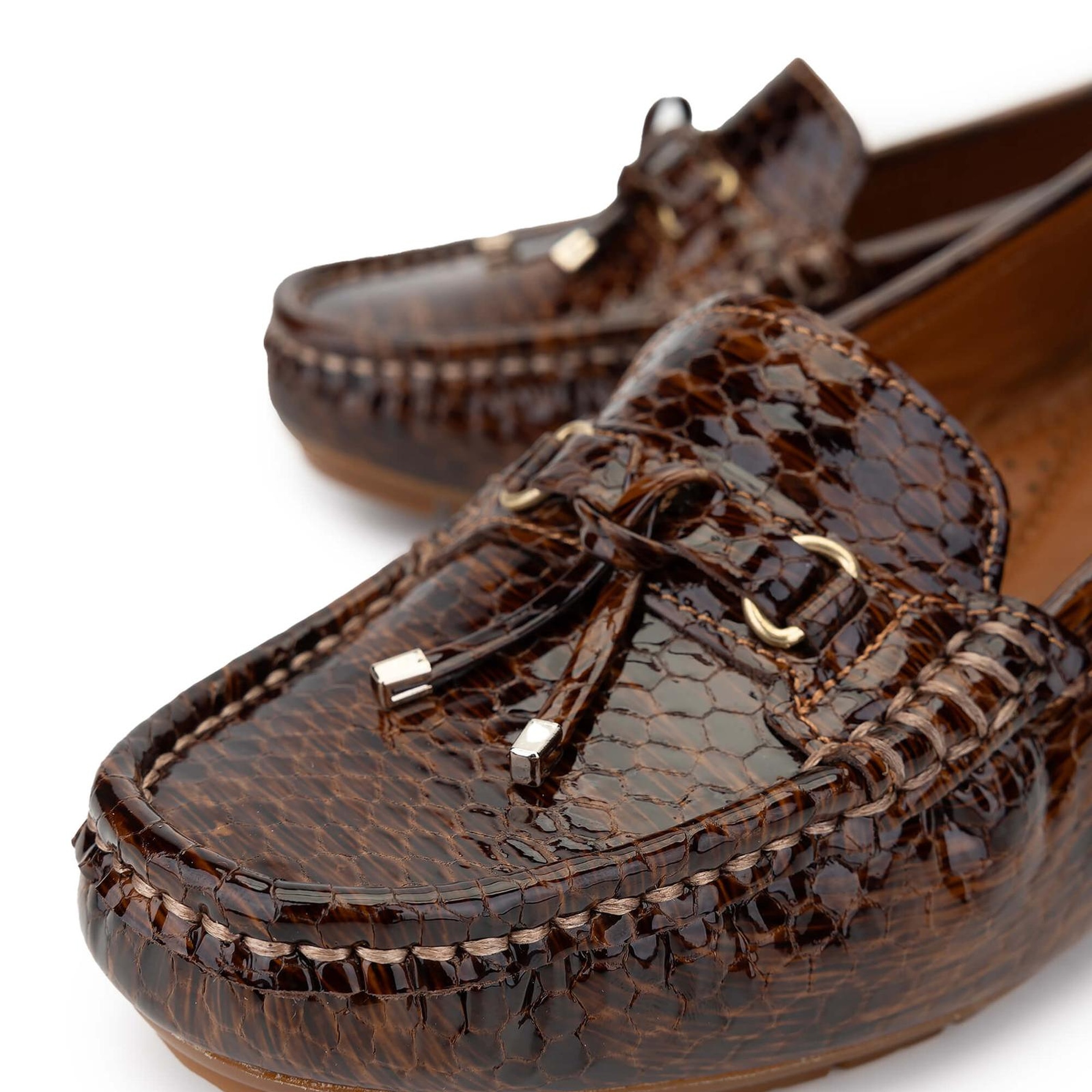 Tamer Tanca Kadın Hakiki Deri Taba Loafer Ayakkabı