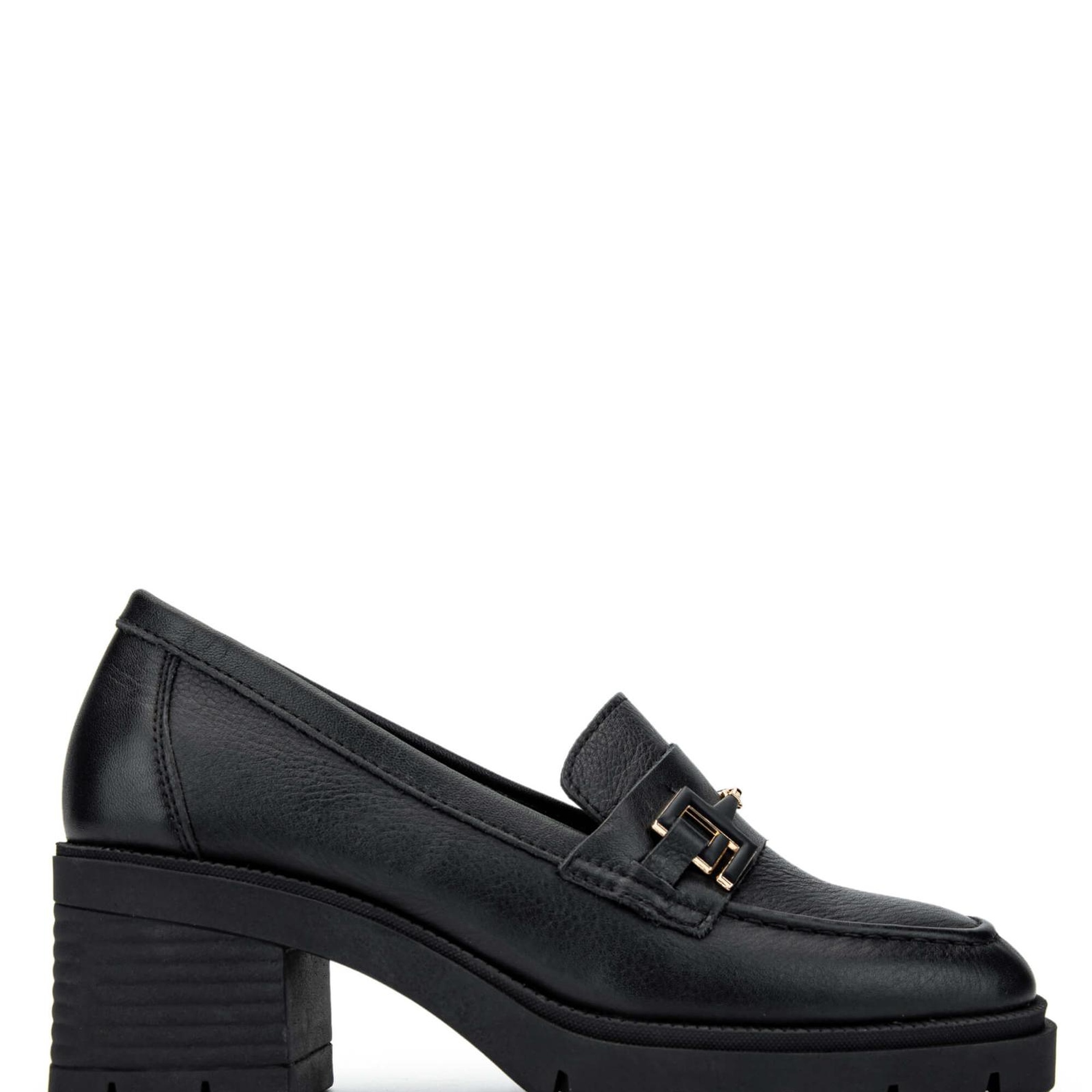 Tamer Tanca Kadın Hakiki Deri Siyah Deri Makosen Ayakkabı