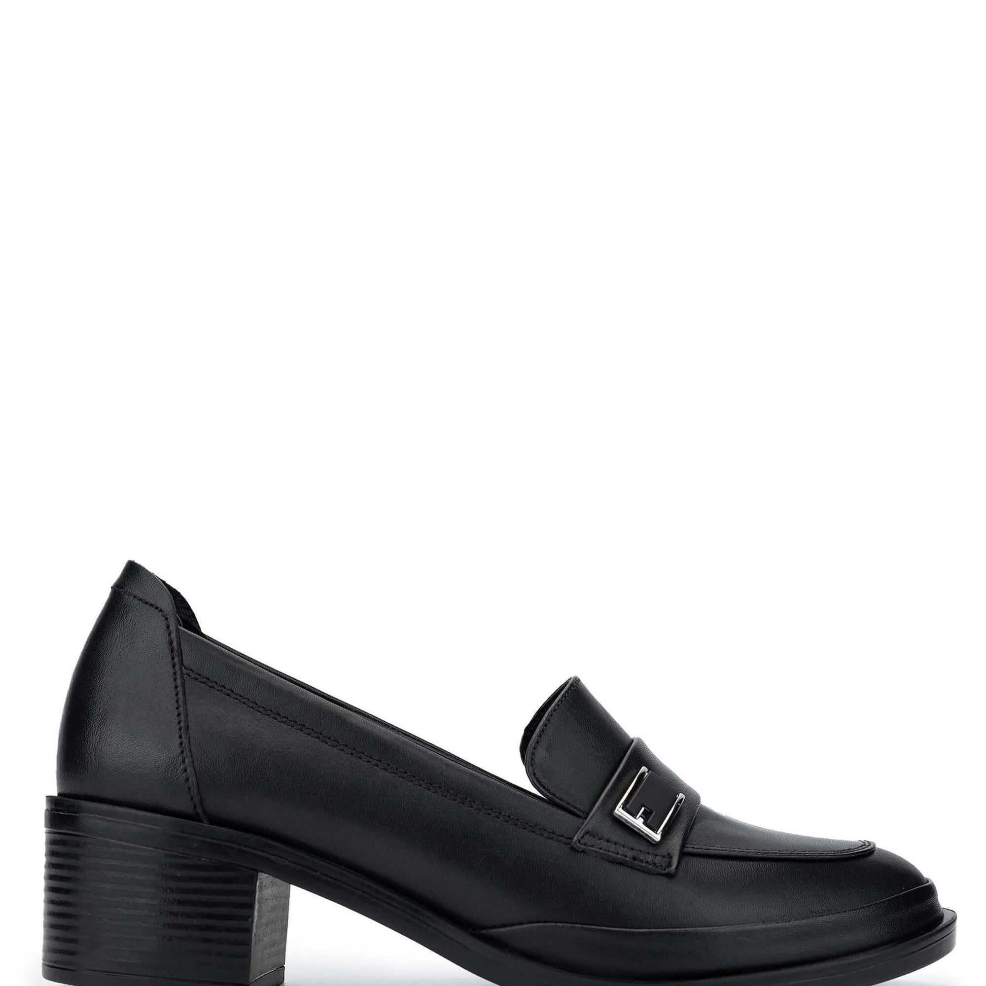 Tamer Tanca Kadın Hakiki Deri Siyah Deri Makosen Ayakkabı