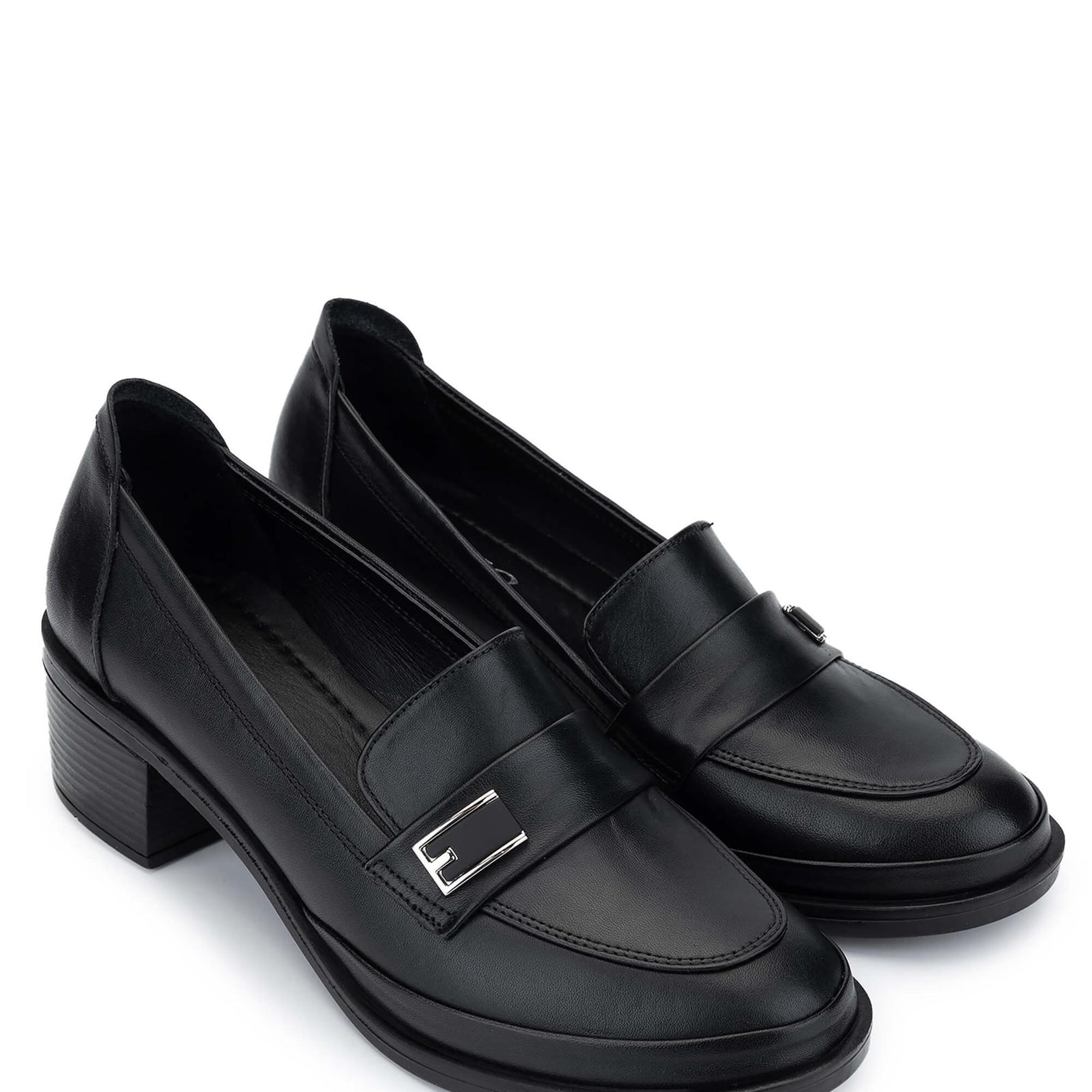 Tamer Tanca Kadın Hakiki Deri Siyah Deri Makosen Ayakkabı