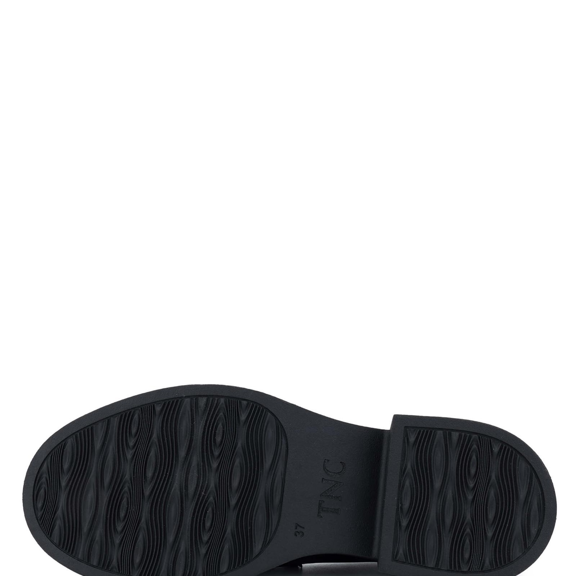 Tamer Tanca Kadın Hakiki Deri Siyah Deri Loafer Ayakkabı