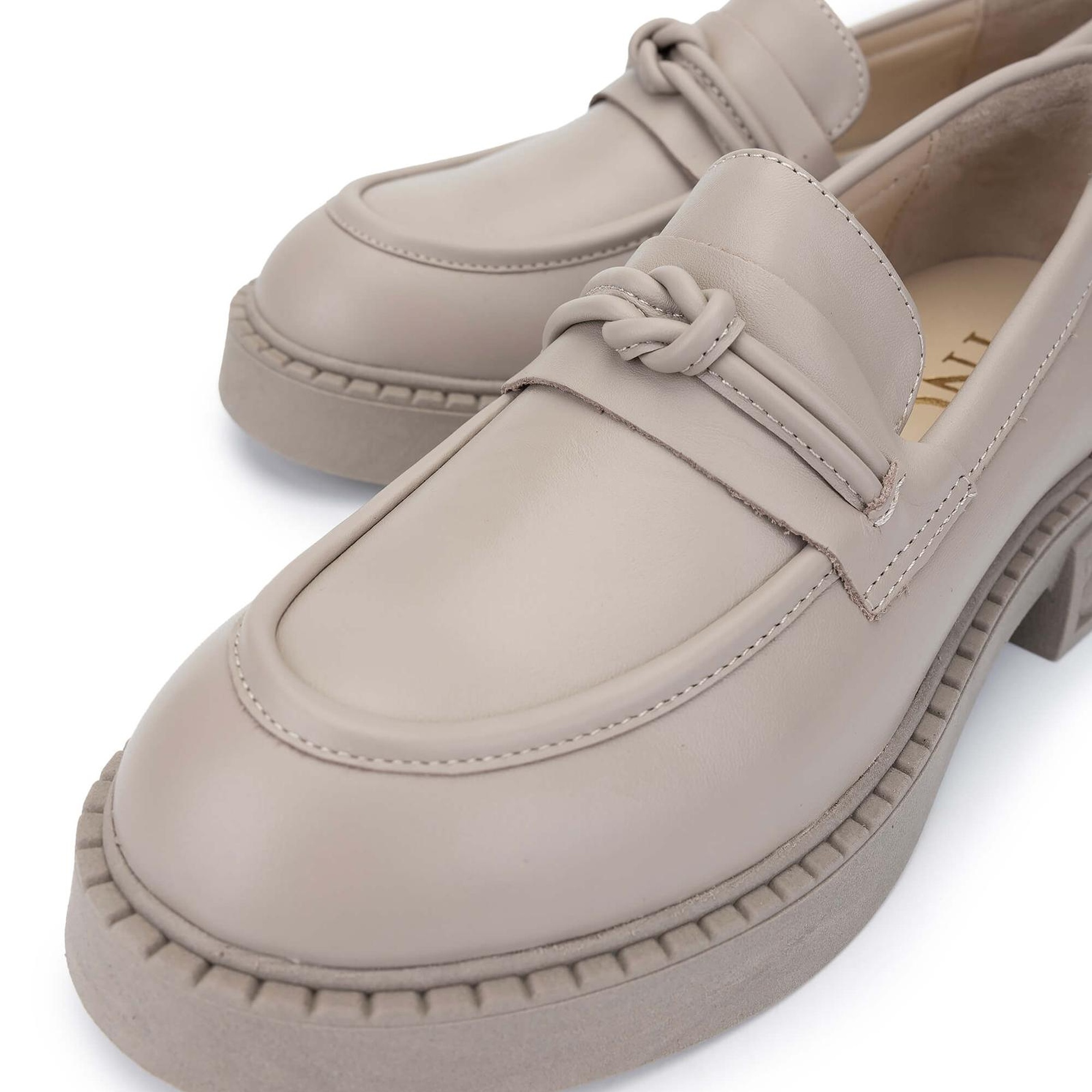 Tamer Tanca Kadın Hakiki Deri Vizon Loafer Ayakkabı