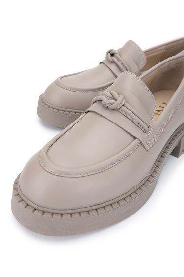  Tamer Tanca Kadın Hakiki Deri Vizon Loafer Ayakkabı