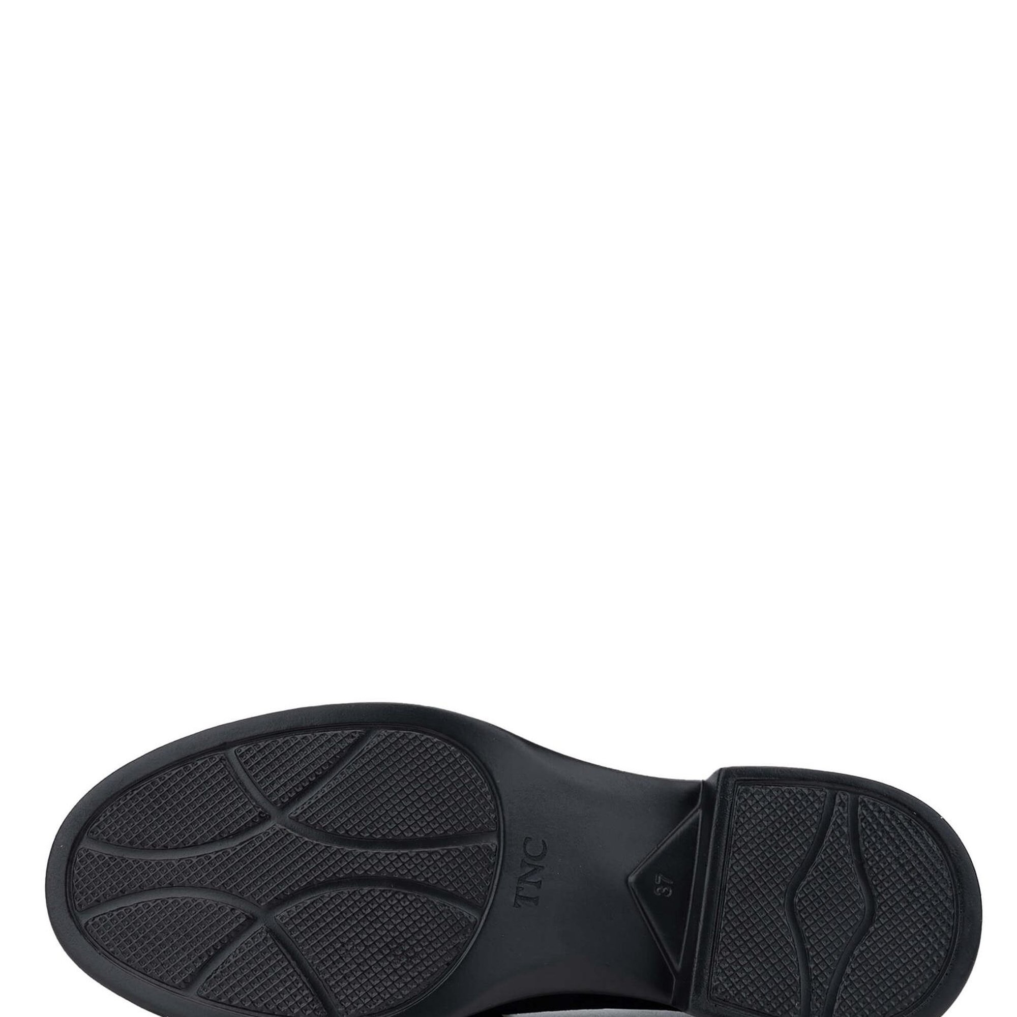 Tamer Tanca Kadın Hakiki Deri Siyah Süet Loafer Ayakkabı