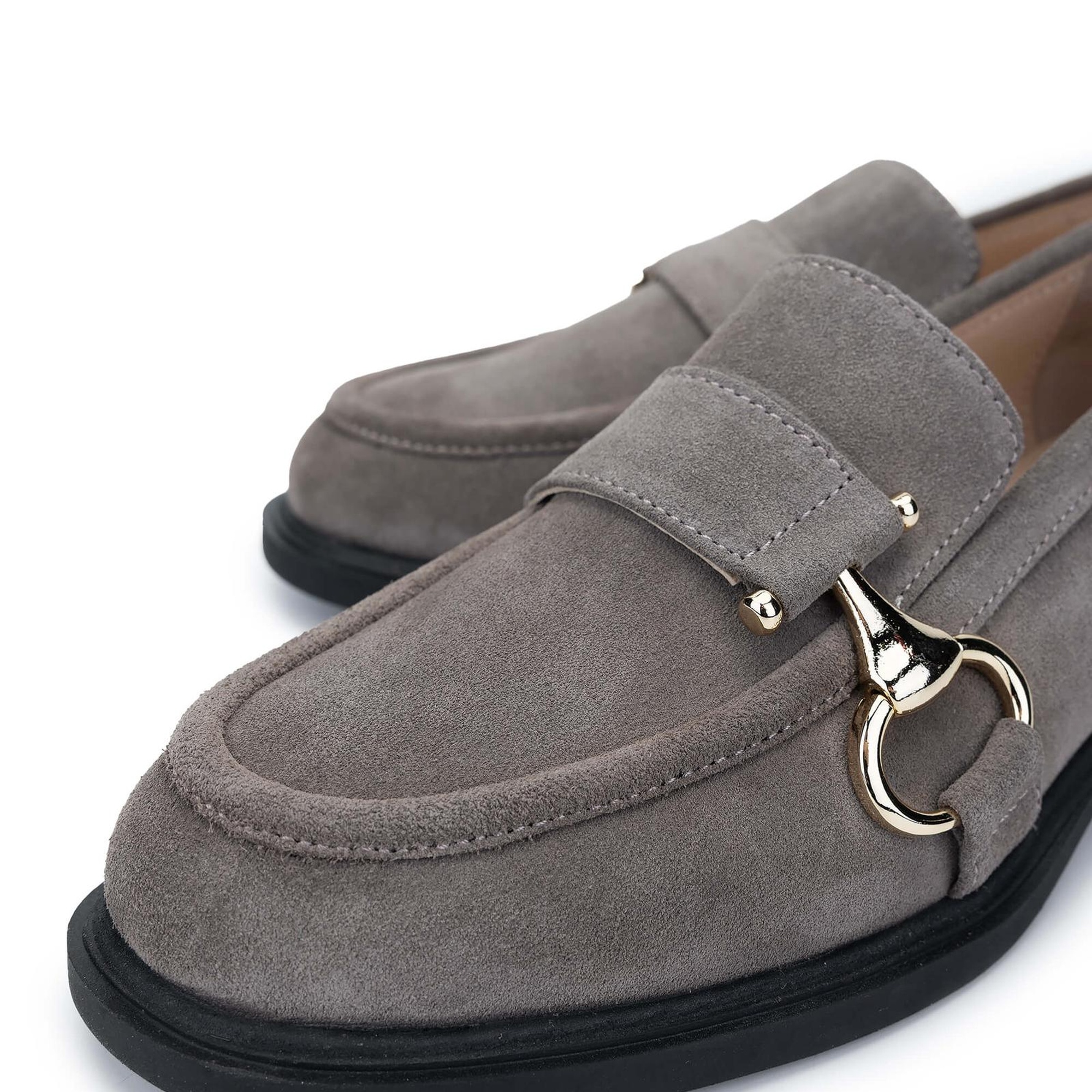 Tamer Tanca Kadın Hakiki Deri Vizon Süet Loafer Ayakkabı