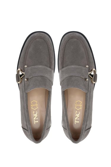  Tamer Tanca Kadın Hakiki Deri Vizon Süet Loafer Ayakkabı