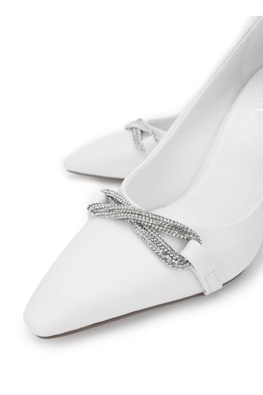  Tamer Tanca Kadın Hakiki Deri Beyaz Topuklu Ayakkabı