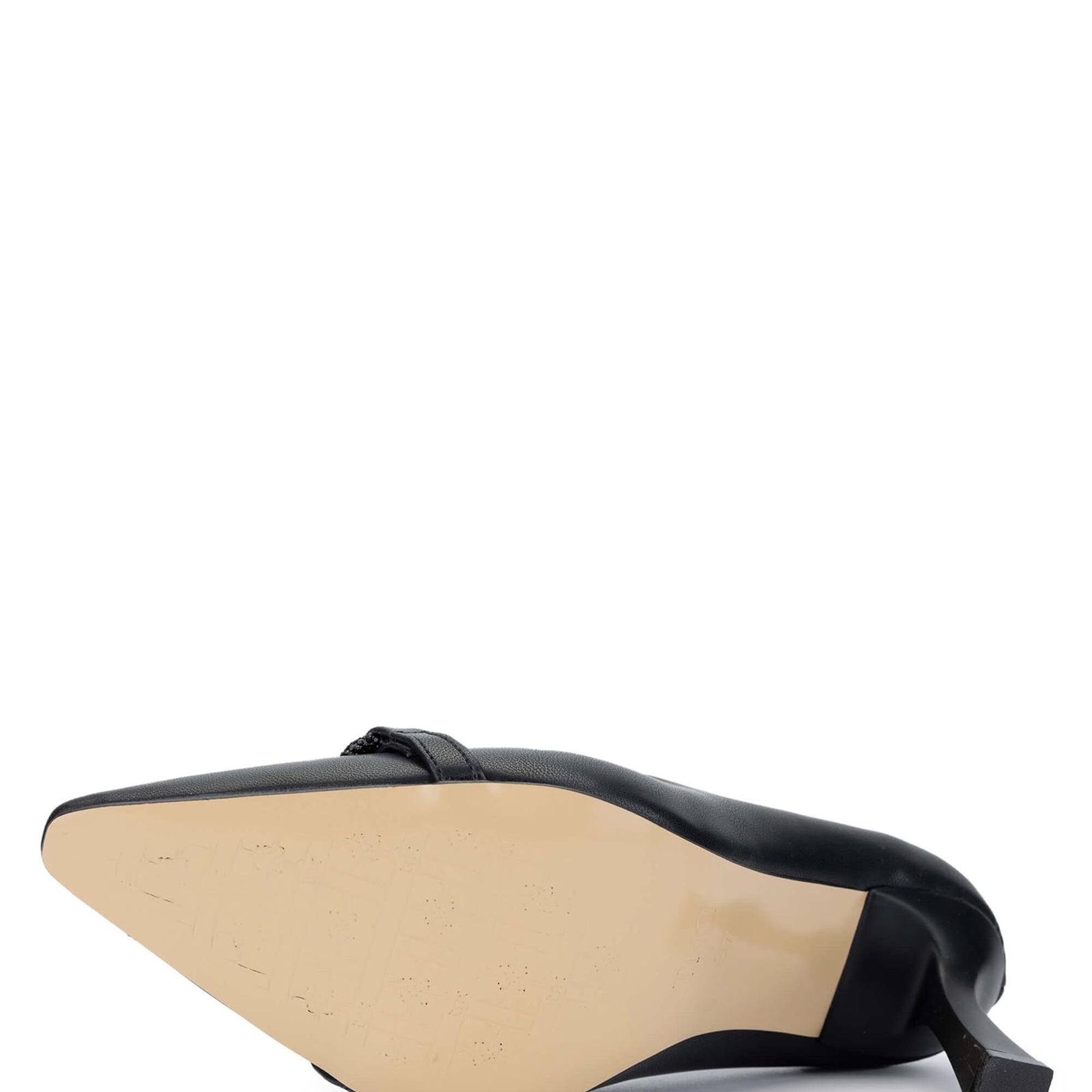 Tamer Tanca Kadın Hakiki Deri Siyah Topuklu Ayakkabı