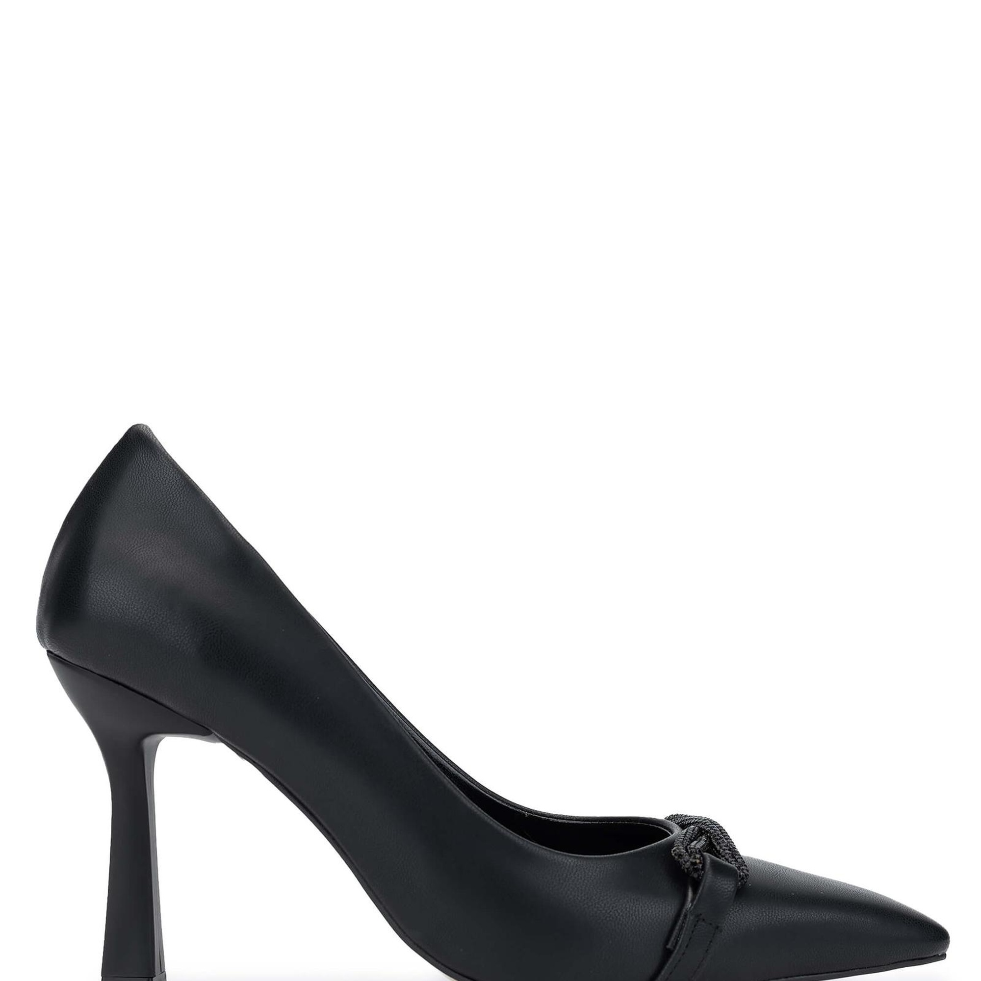 Tamer Tanca Kadın Hakiki Deri Siyah Topuklu Ayakkabı