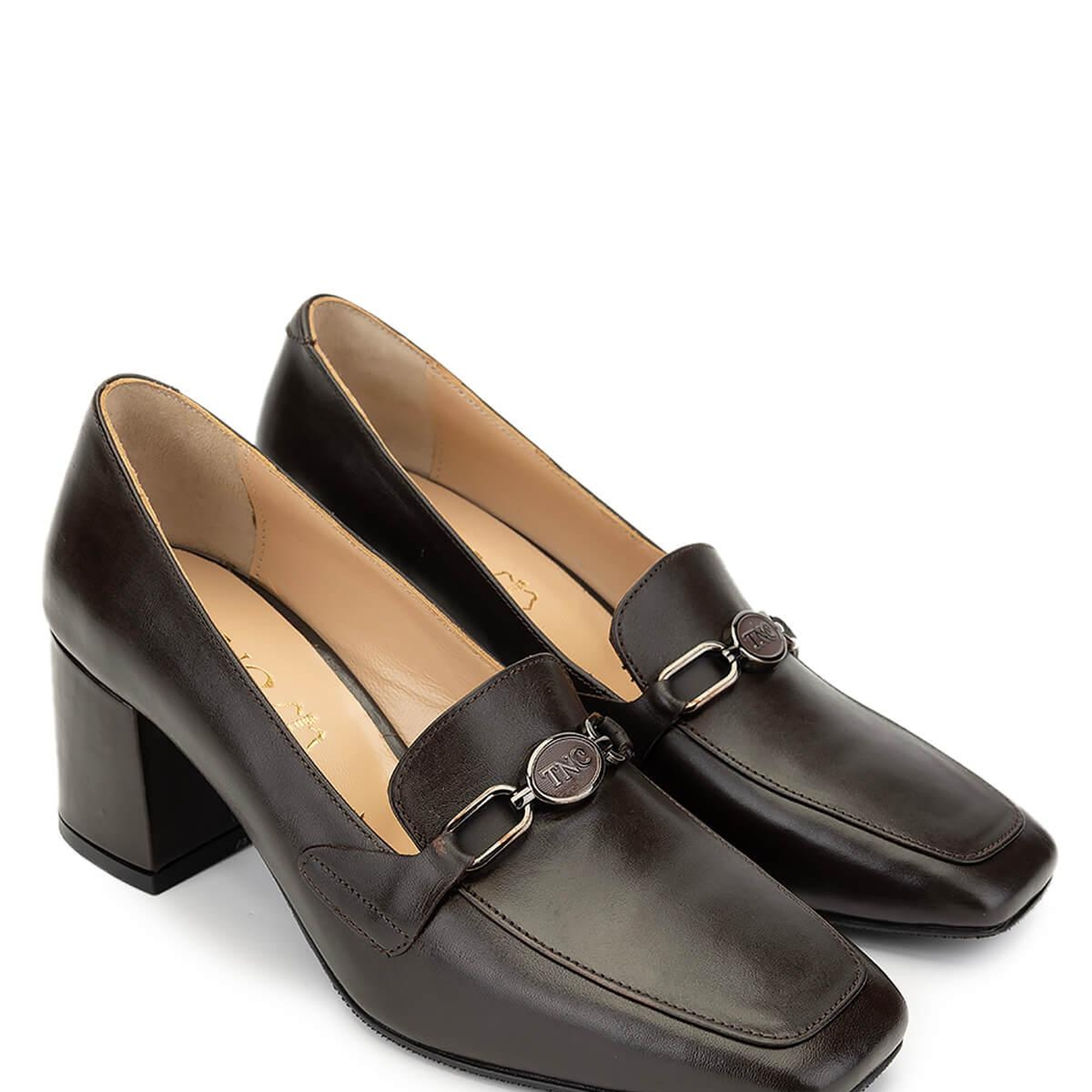 Tamer Tanca Kadın Hakiki Deri Kahverengi Topuklu Ayakkabı