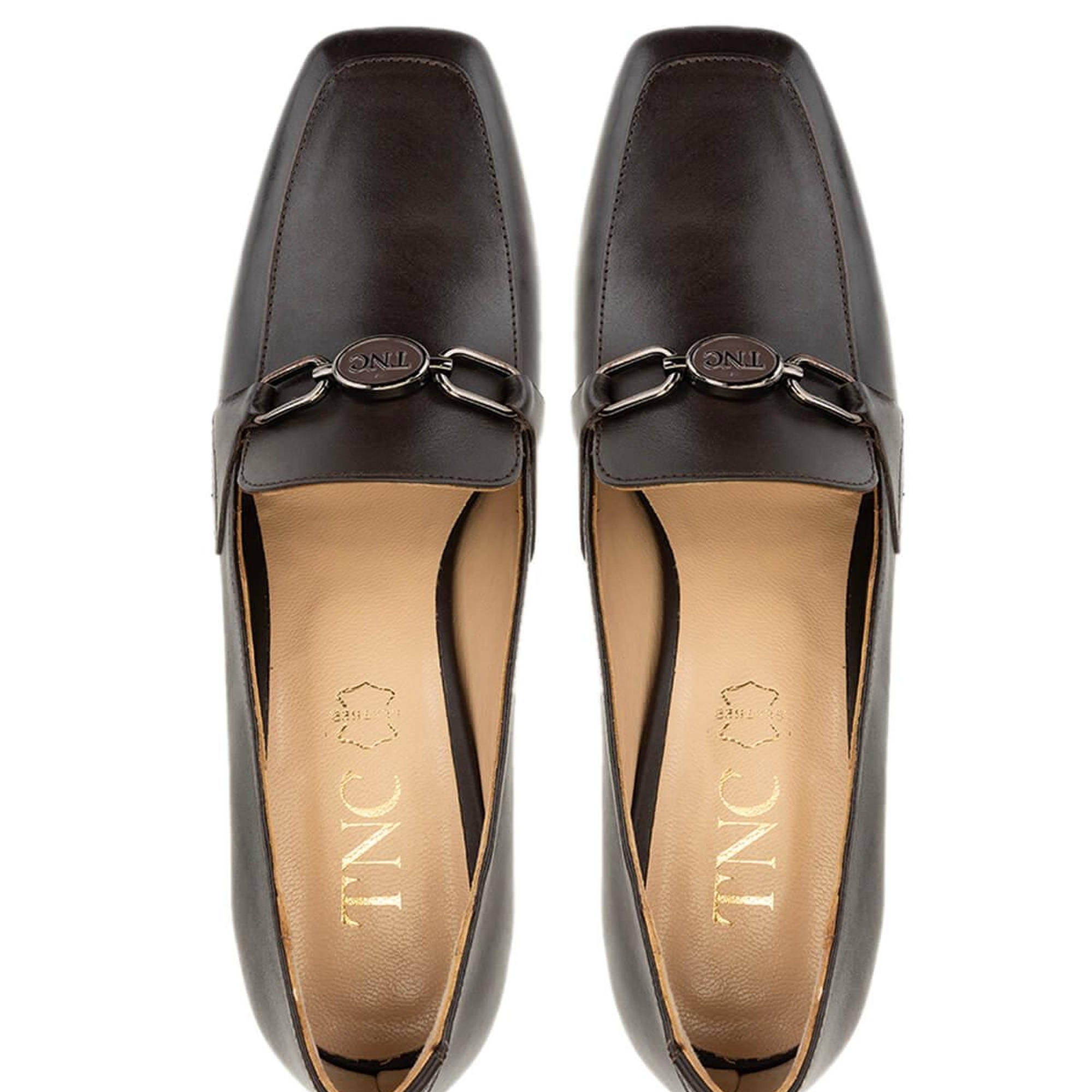 Tamer Tanca Kadın Hakiki Deri Kahverengi Topuklu Ayakkabı