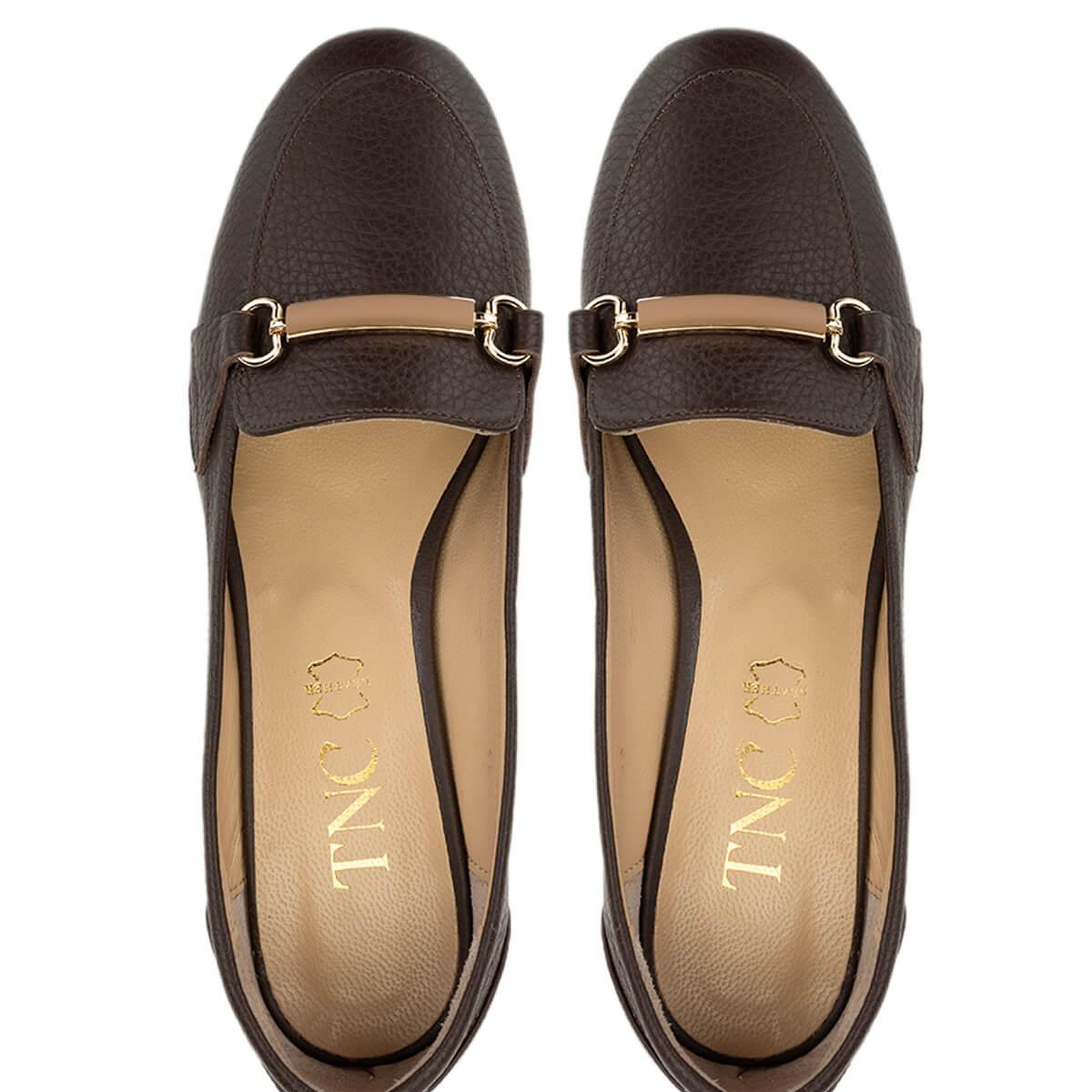 Tamer Tanca Kadın Hakiki Deri Kahverengi Topuklu Ayakkabı