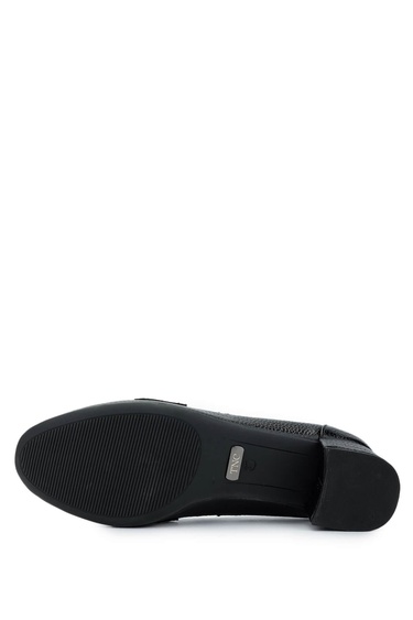  Tamer Tanca Kadın Hakiki Deri Siyah Deri Topuklu Ayakkabı