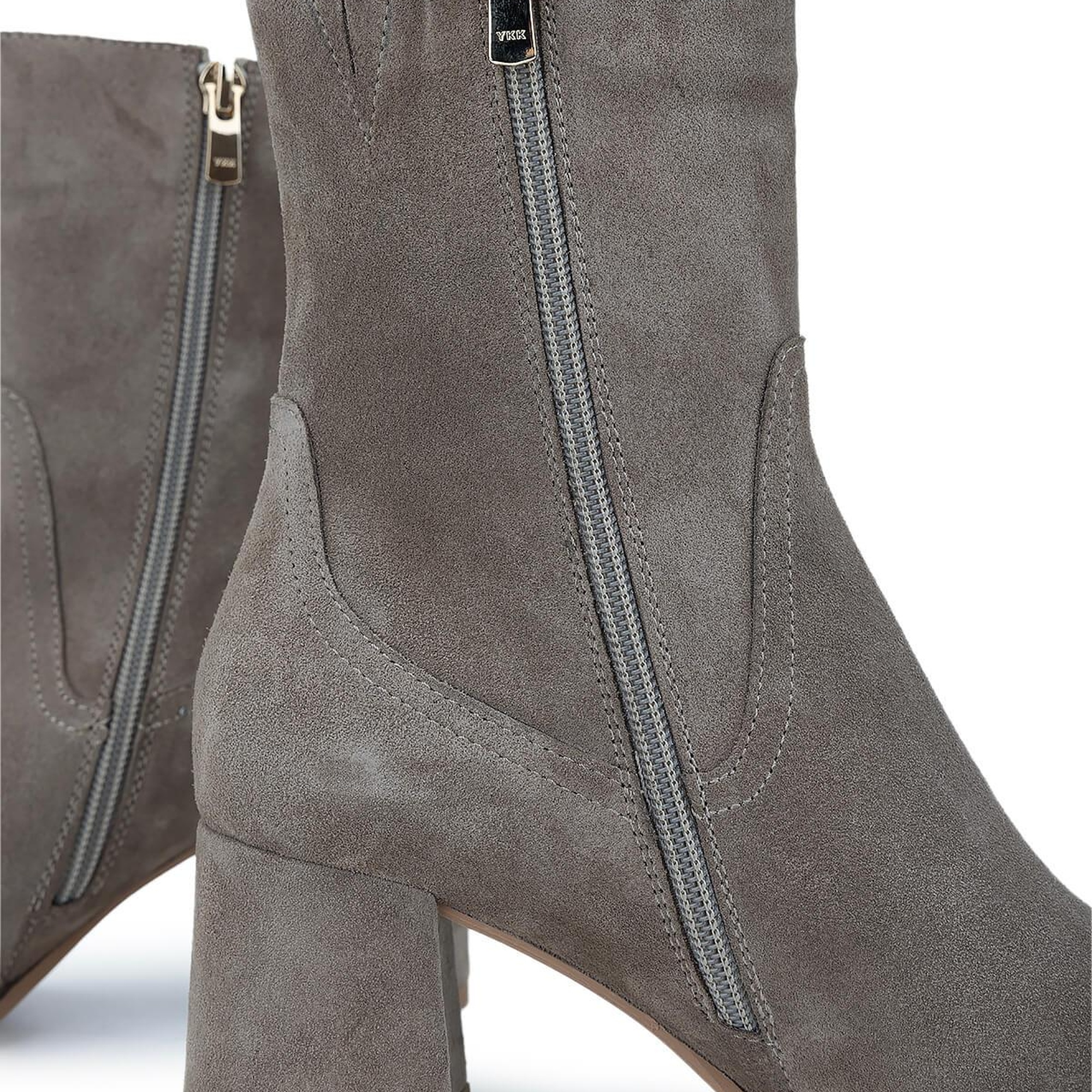 Tamer Tanca Kadın Hakiki Deri Vizon Süet Topuklu Bot