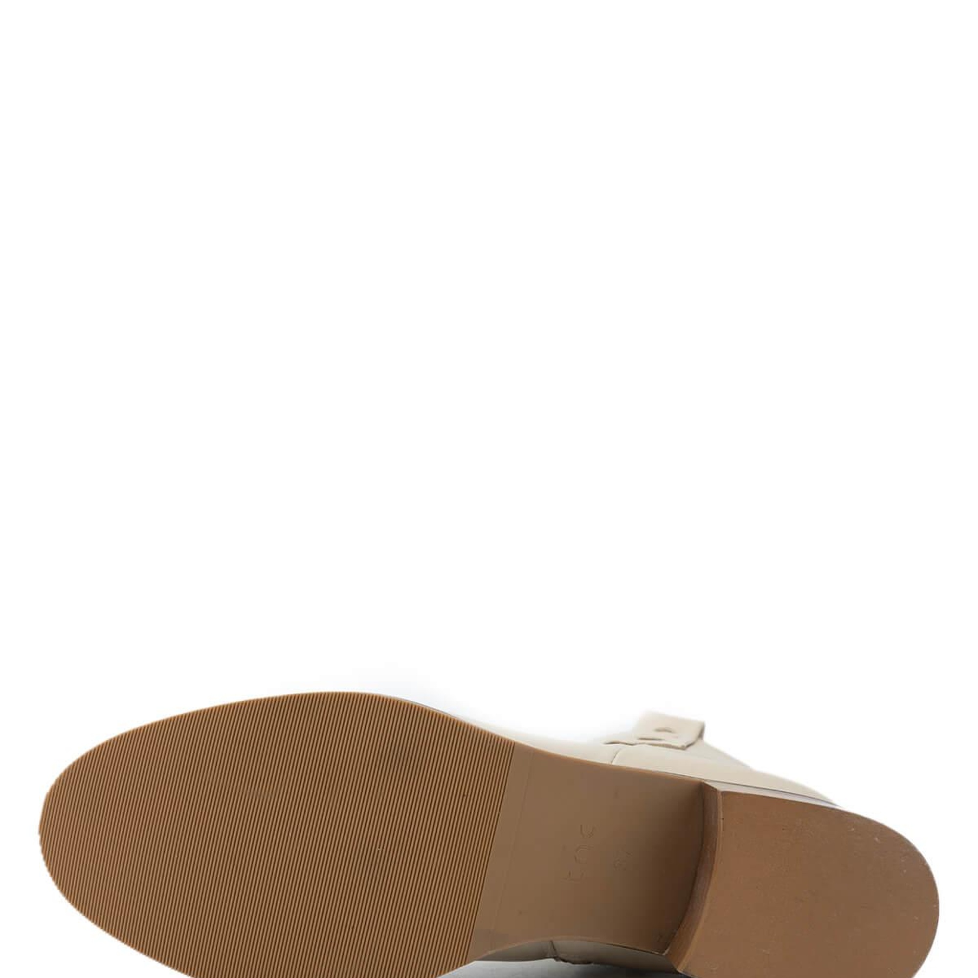 Tamer Tanca Kadın Hakiki Deri Bej Topuklu Bot