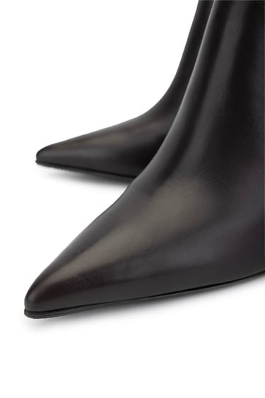  Tamer Tanca Kadın Hakiki Deri Kahverengi Topuklu Bot