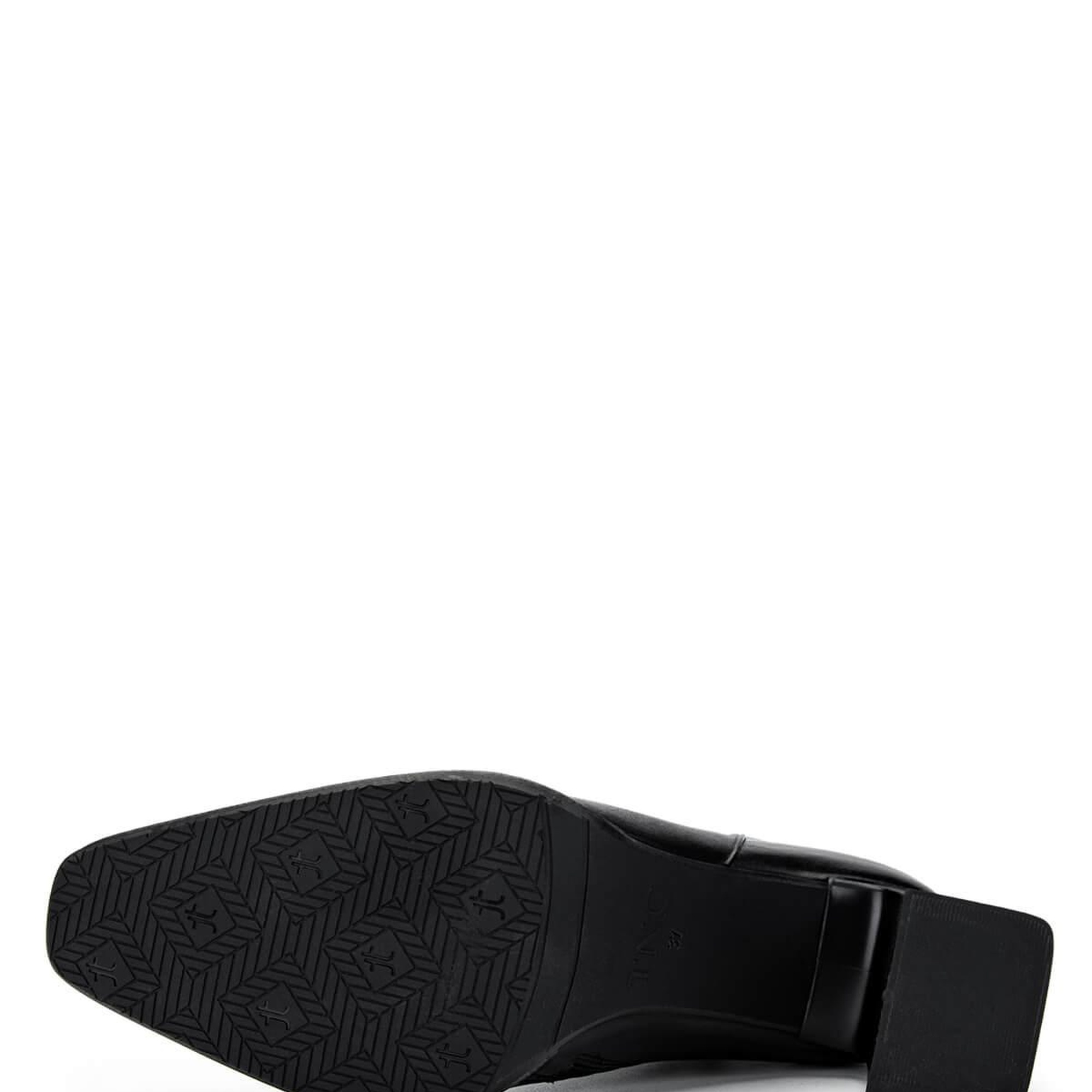 Tamer Tanca Kadın Hakiki Deri Siyah Deri Topuklu Bot