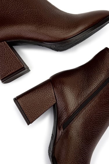  Tamer Tanca Kadın Hakiki Deri Taba Floter Topuklu Bot