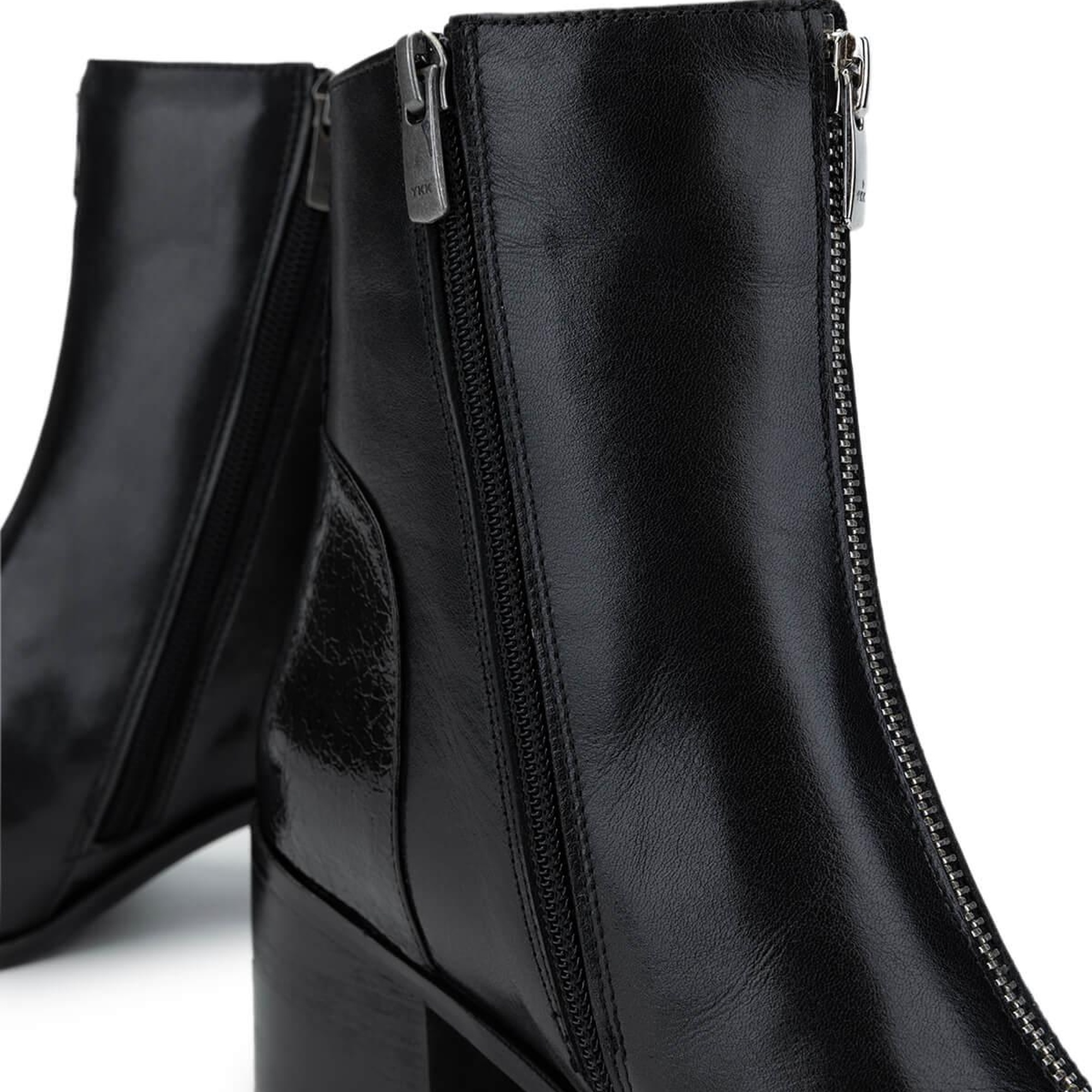 Tamer Tanca Kadın Hakiki Deri Siyah Topuklu Bot