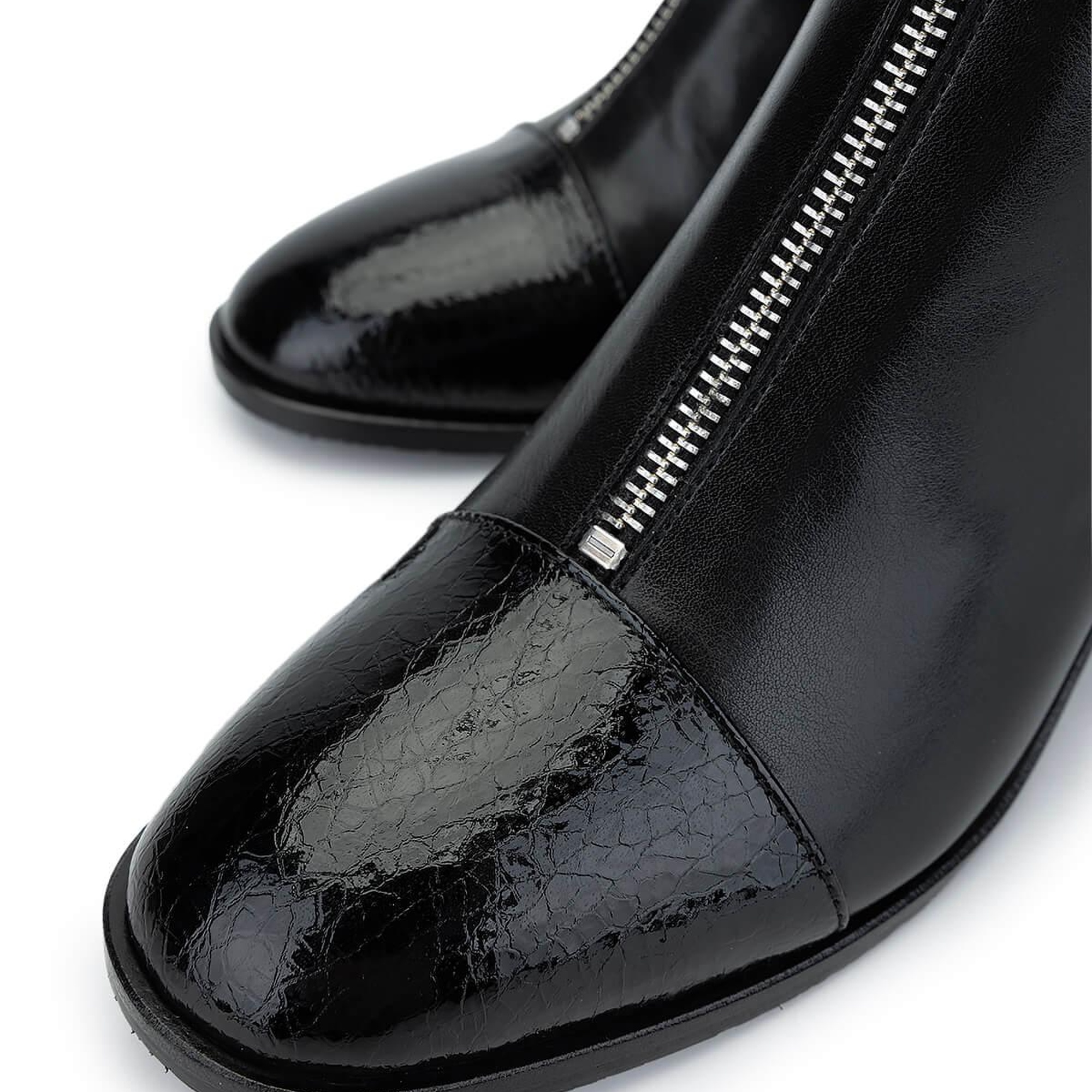 Tamer Tanca Kadın Hakiki Deri Siyah Topuklu Bot