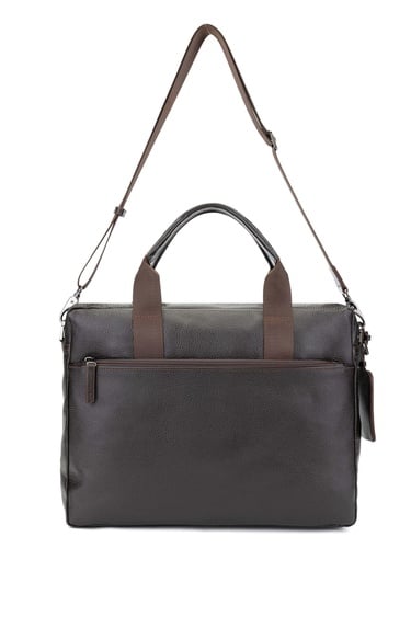  Tamer Tanca Erkek Hakiki Deri Kahverengi Floter Evrak Çantası