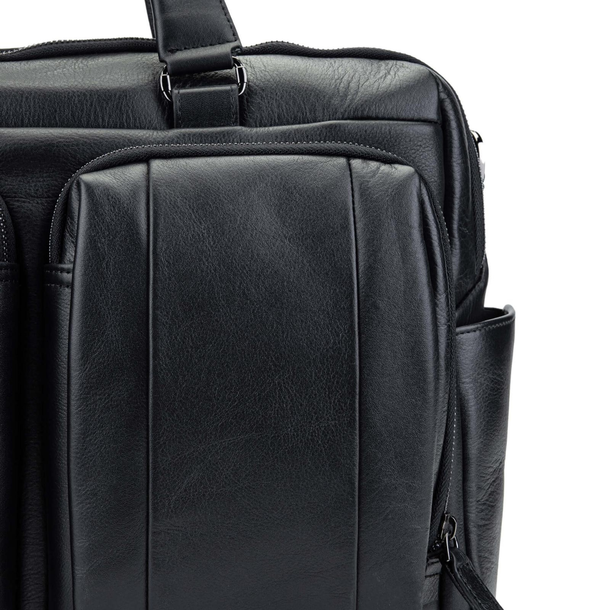 Tamer Tanca Erkek Hakiki Deri Siyah Evrak Çantası