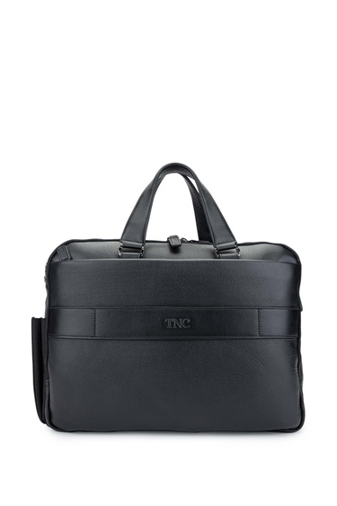  Tamer Tanca Erkek Hakiki Deri Siyah Evrak Çantası
