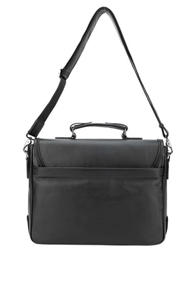  Tamer Tanca Erkek Hakiki Deri Siyah Evrak Çantası