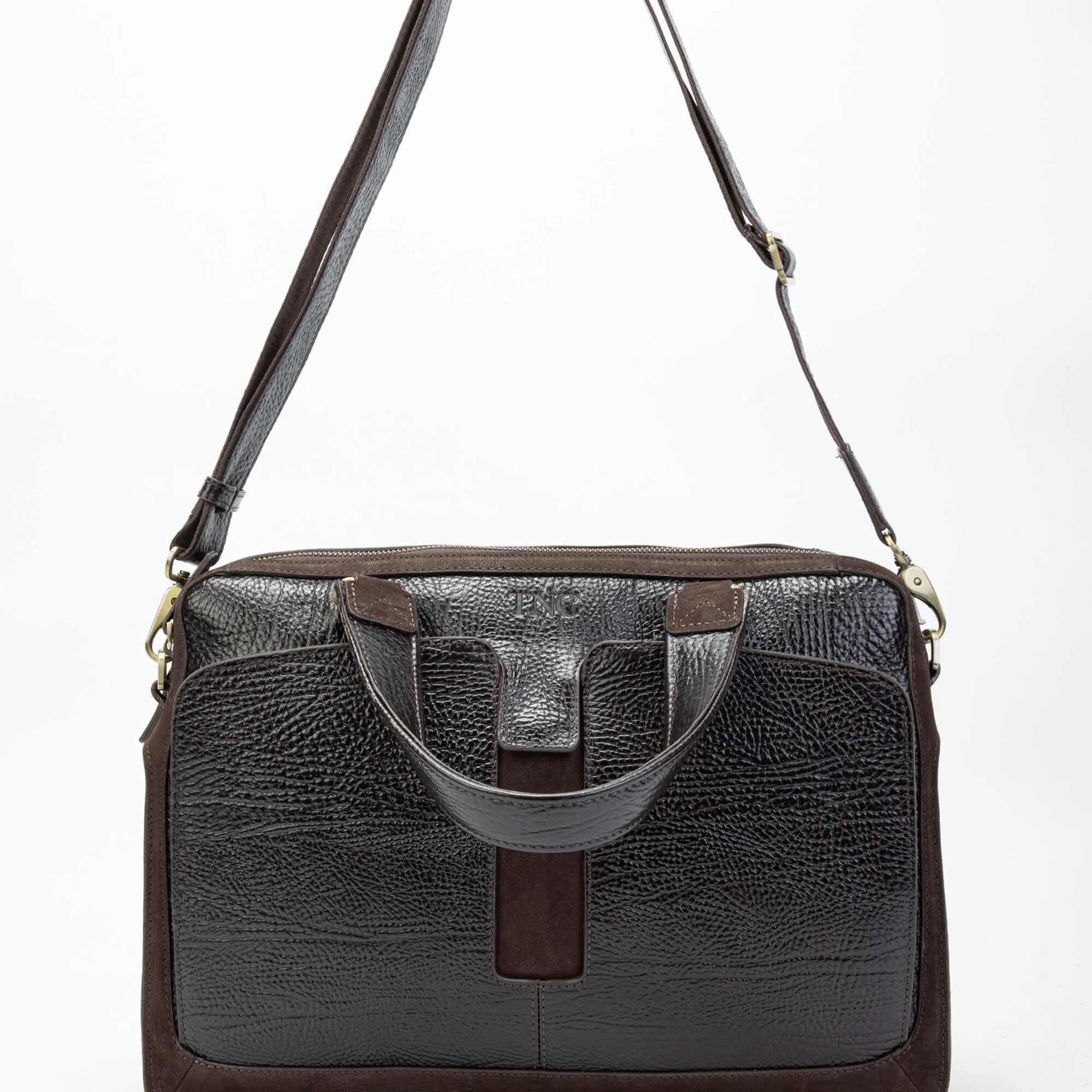 Tamer Tanca Erkek Hakiki Deri Kahverengi Evrak Çantası