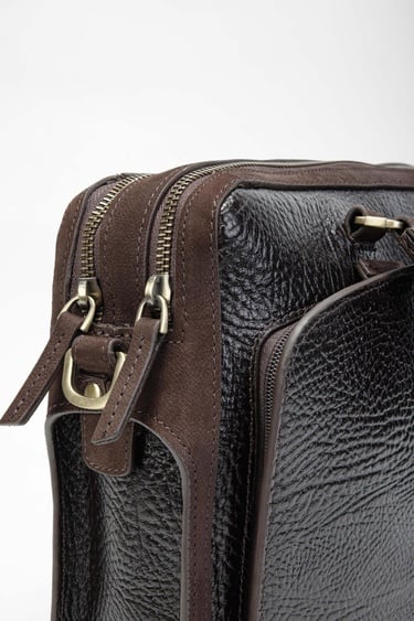  Tamer Tanca Erkek Hakiki Deri Kahverengi Evrak Çantası