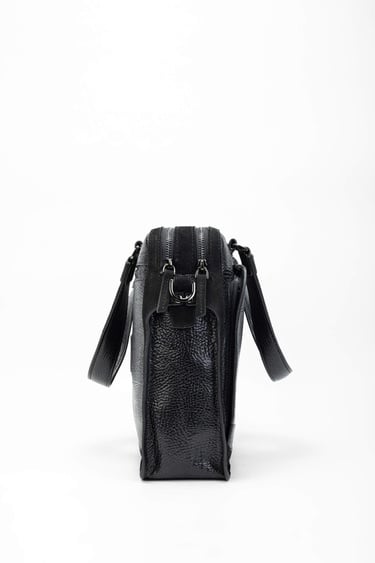  Tamer Tanca Erkek Hakiki Deri Siyah Evrak Çantası